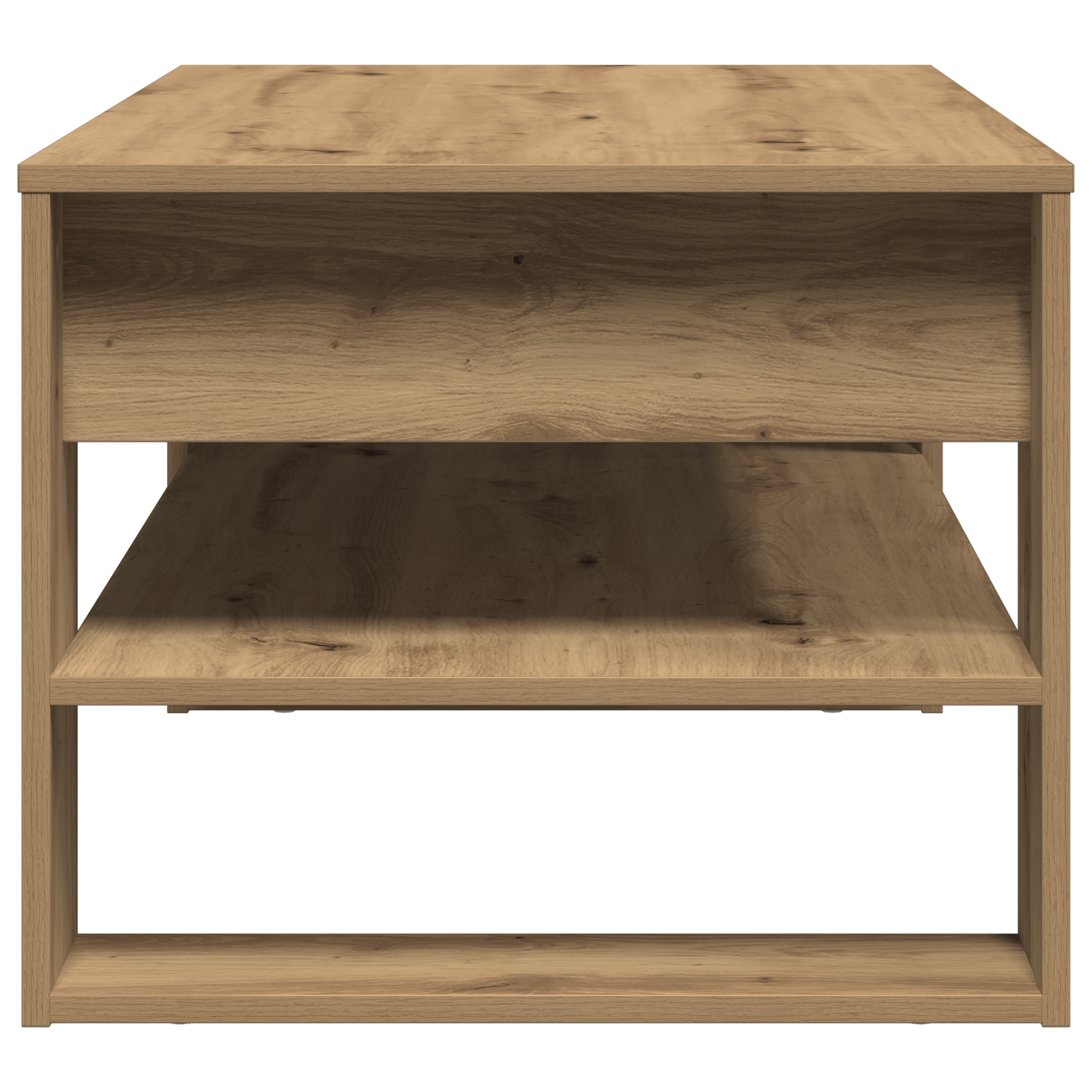 Masuta de cafea, stejar artizanal, 102x55x45 cm, lemn prelucrat — imaginea 7