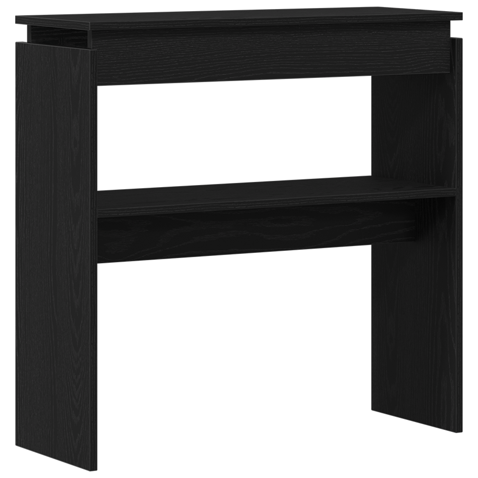 Masuta consola, stejar negru, 80x30x80 cm, lemn prelucrat — imaginea 2