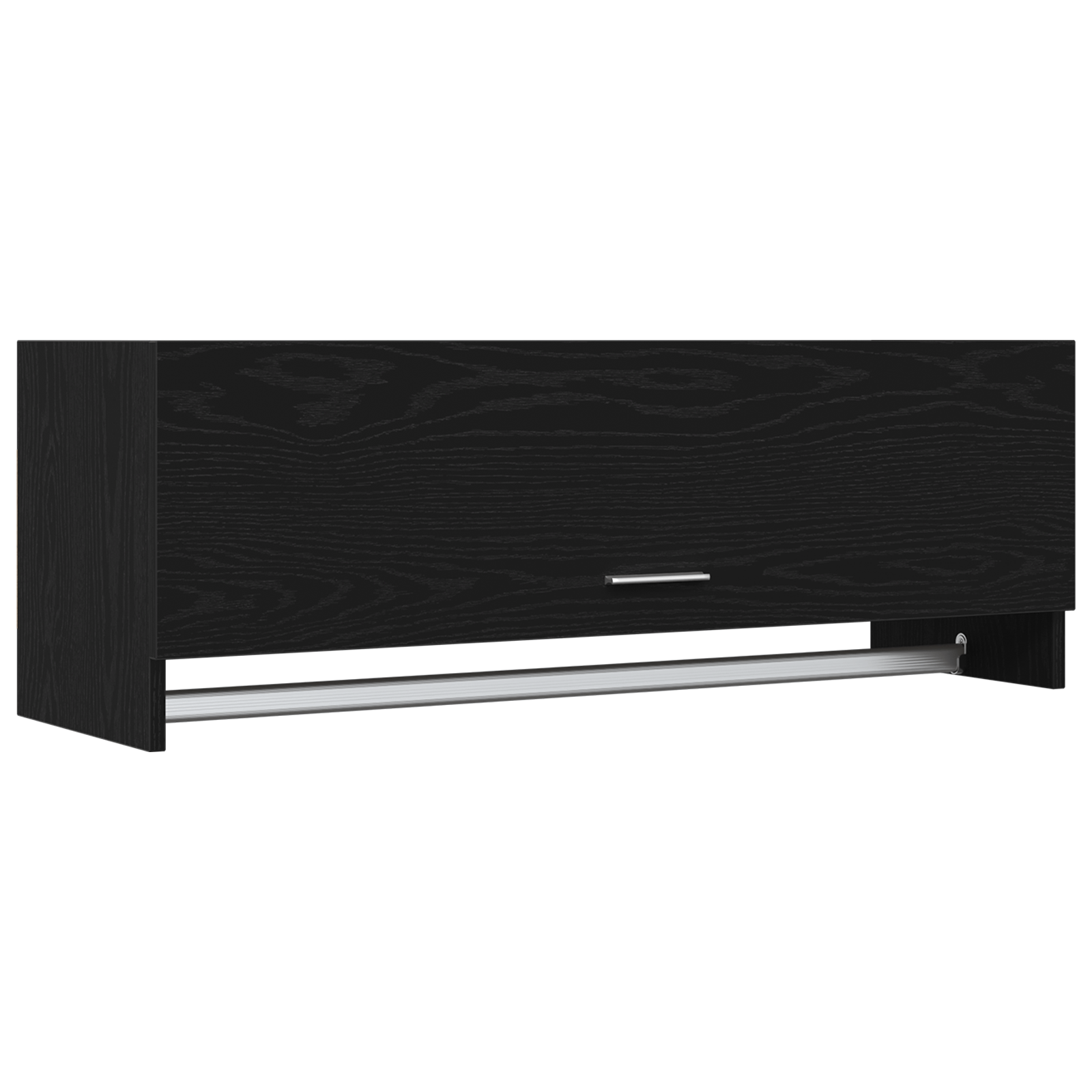 Dulap Negru Stejar 100x32,5x35 cm Lemn prelucrat — imaginea 2