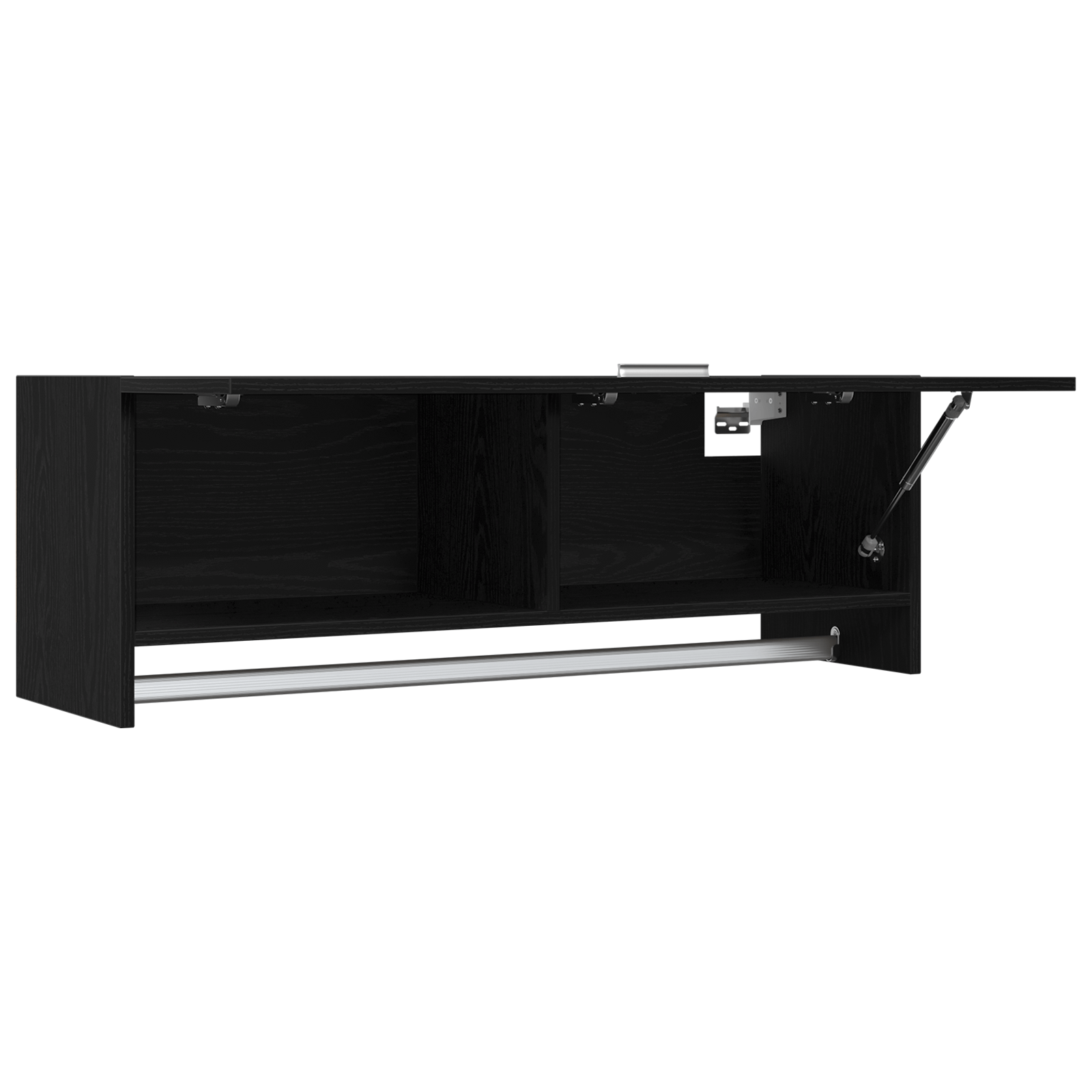 Dulap Negru Stejar 100x32,5x35 cm Lemn prelucrat — imaginea 6