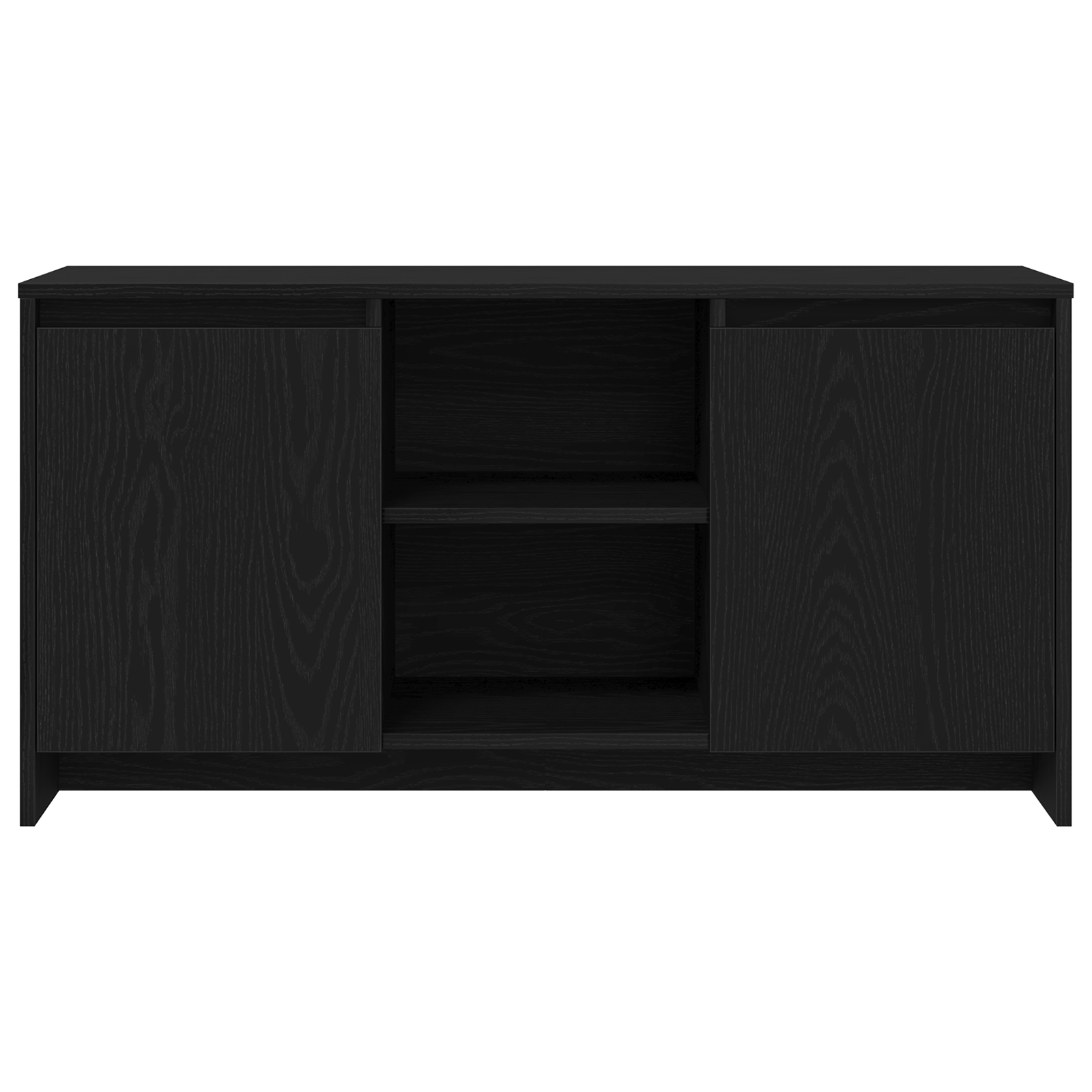 Dulap TV Negru, Stejar, 102x37,5x52,5 cm, Lemn prelucrat — imaginea 7