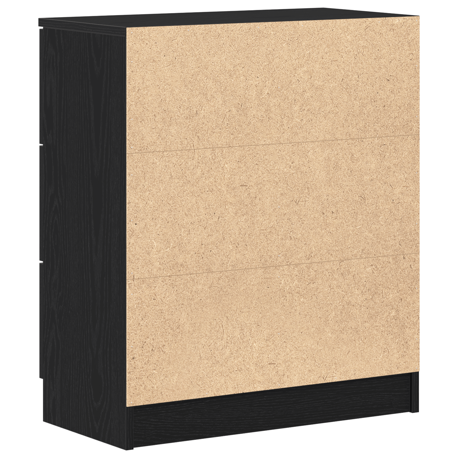 Bufet Negru de Stejar 60x30x70 cm Fabricat din Lemn Prelucrat — imaginea 6