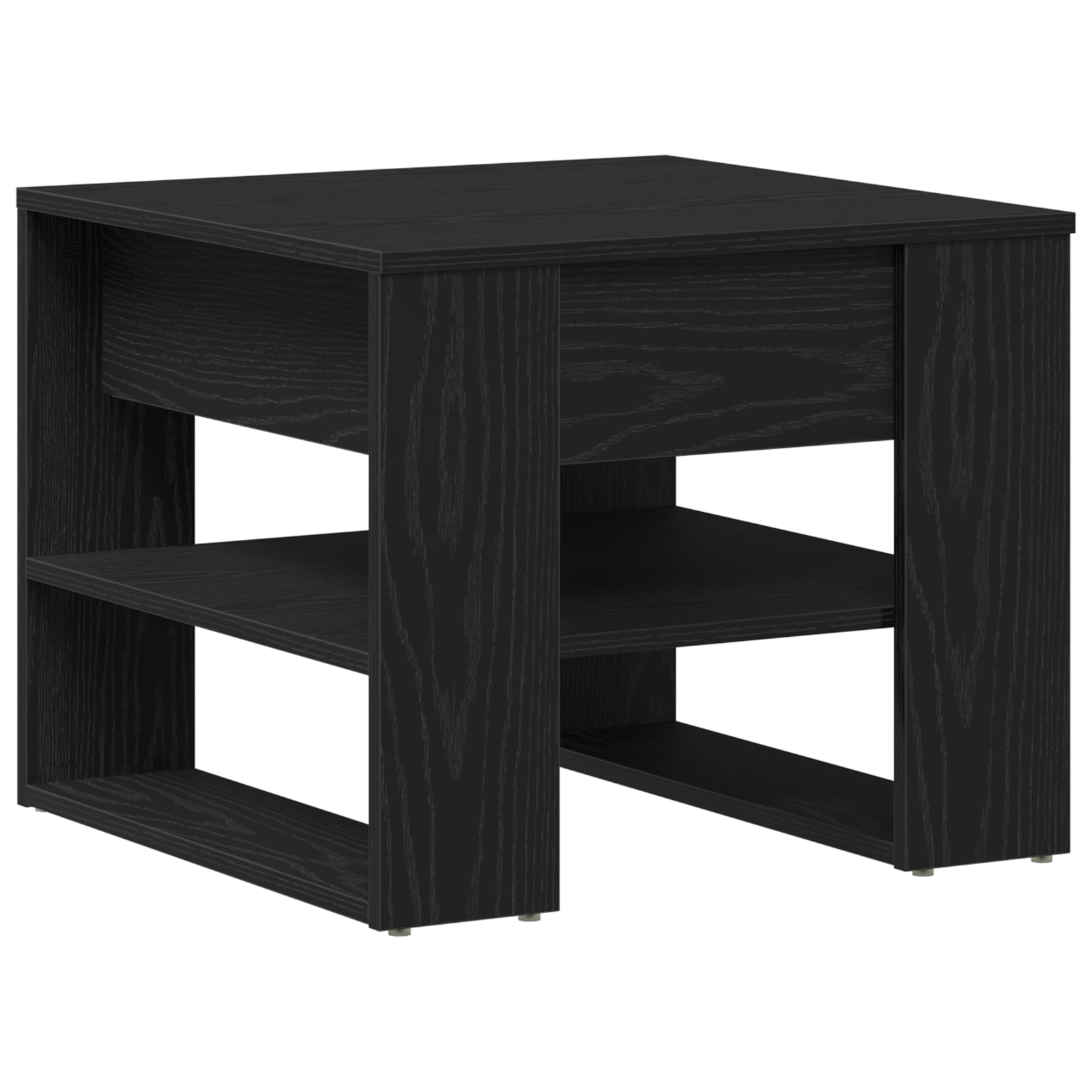 Masa de cafea din stejar negru 55.5x55x45 cm realizata din lemn prelucrat — imaginea 2