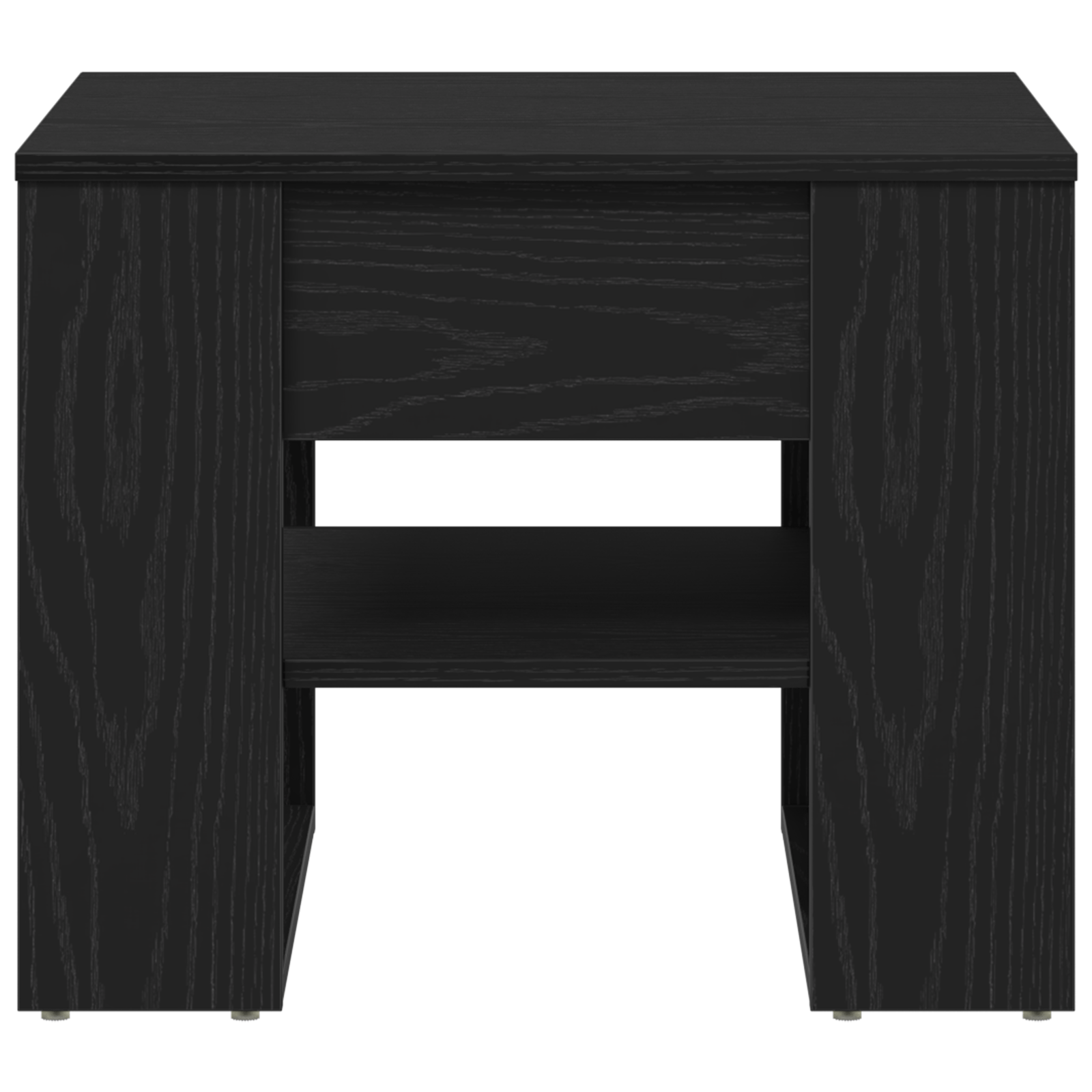 Masa de cafea din stejar negru 55.5x55x45 cm realizata din lemn prelucrat — imaginea 6