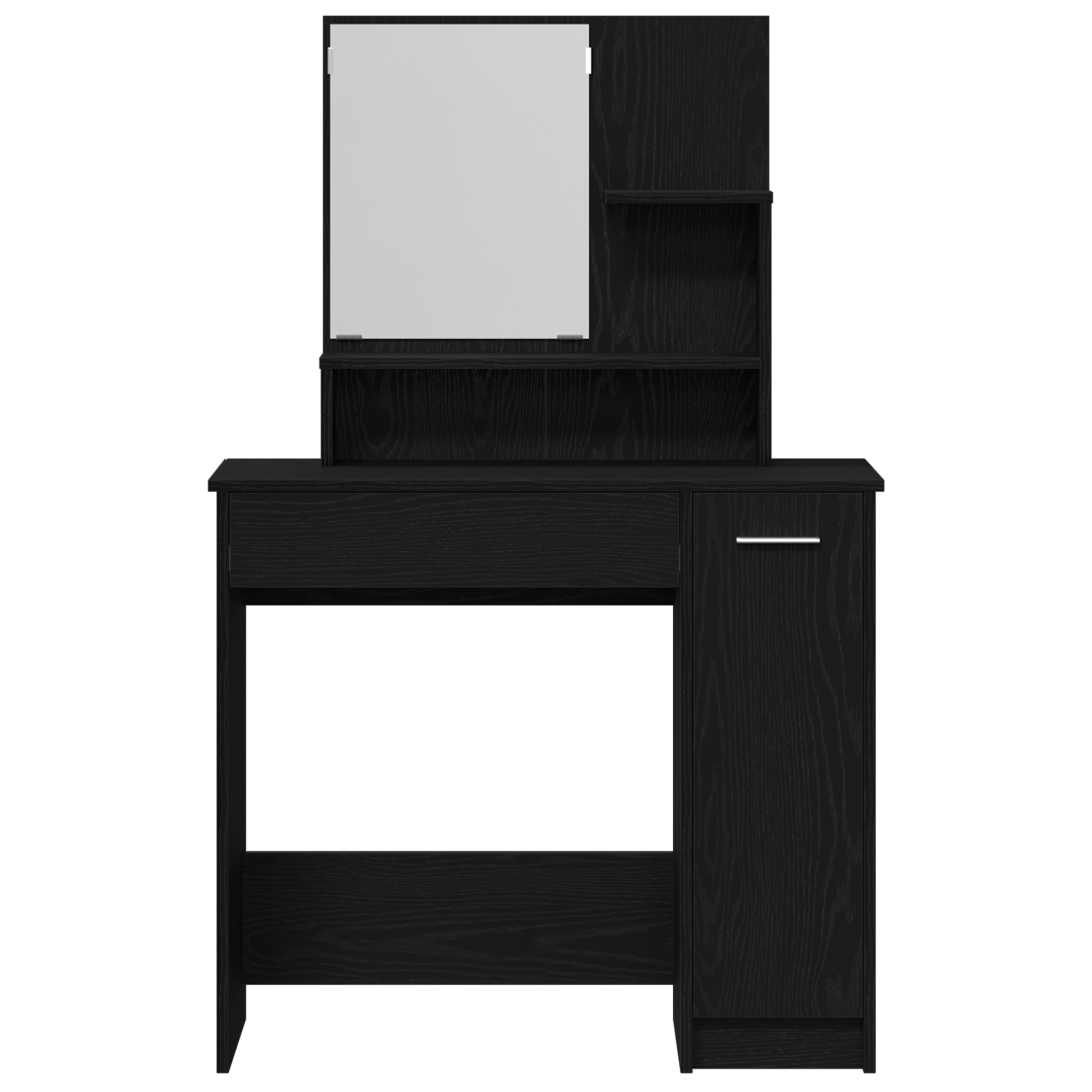 Masuta de toaleta cu oglinda, stejar negru, 86.5x35x136 cm — imaginea 7