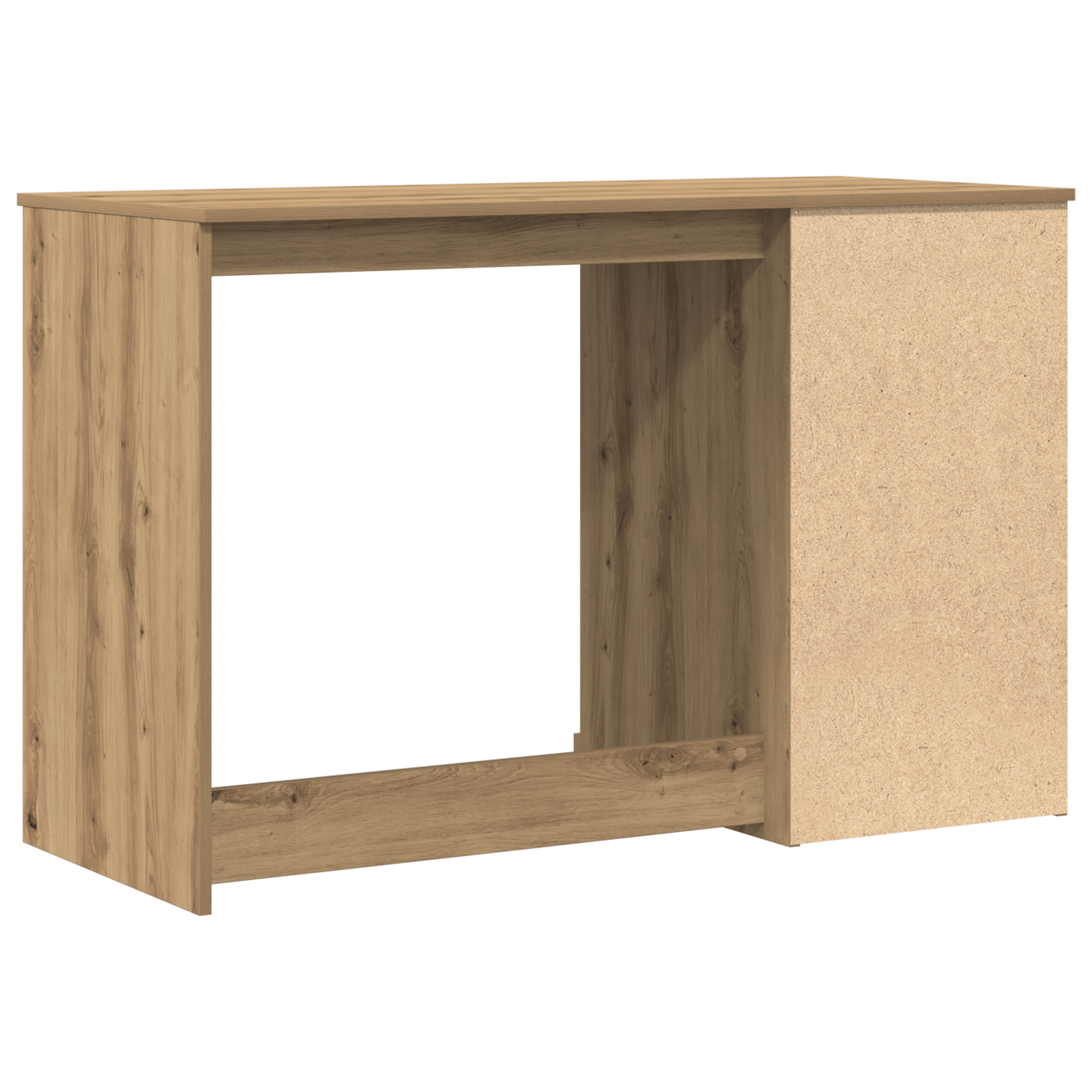 Birou cu depozitare, stejar artizanal, 50x115x75 cm, lemn — imaginea 6
