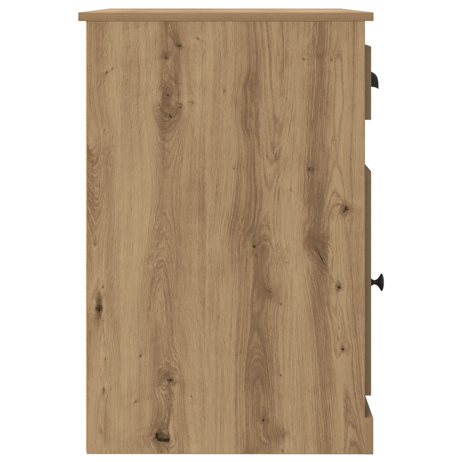 Birou cu depozitare, stejar artizanal, 50x115x75 cm, lemn — imaginea 8
