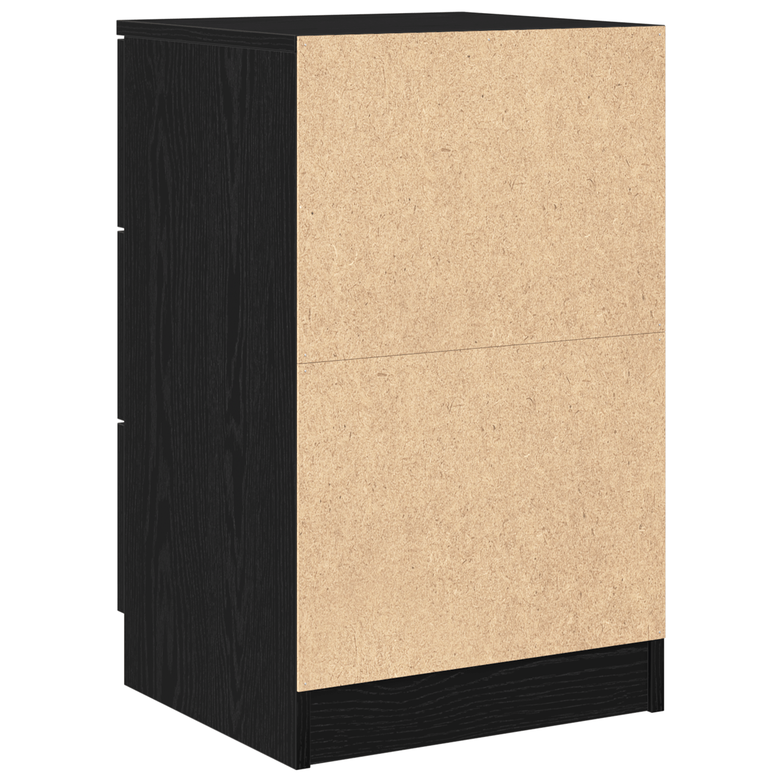 Noptieras 2 piese Stejar Negru 40x65x65 cm Fabricat din Lemn Prelucrat — imaginea 9