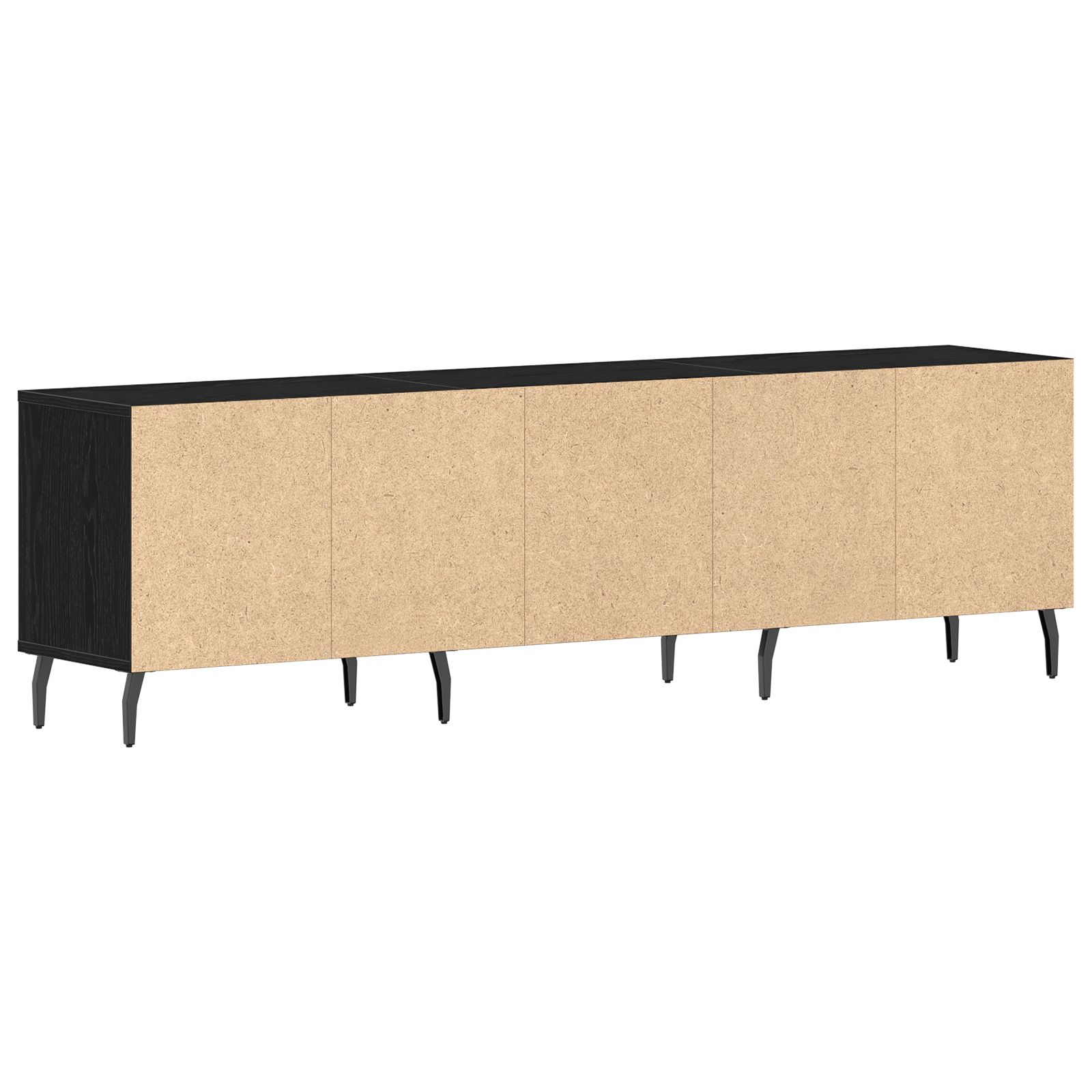 Dulap TV, stejar negru, 150x30x44,5 cm, lemn prelucrat — imaginea 6