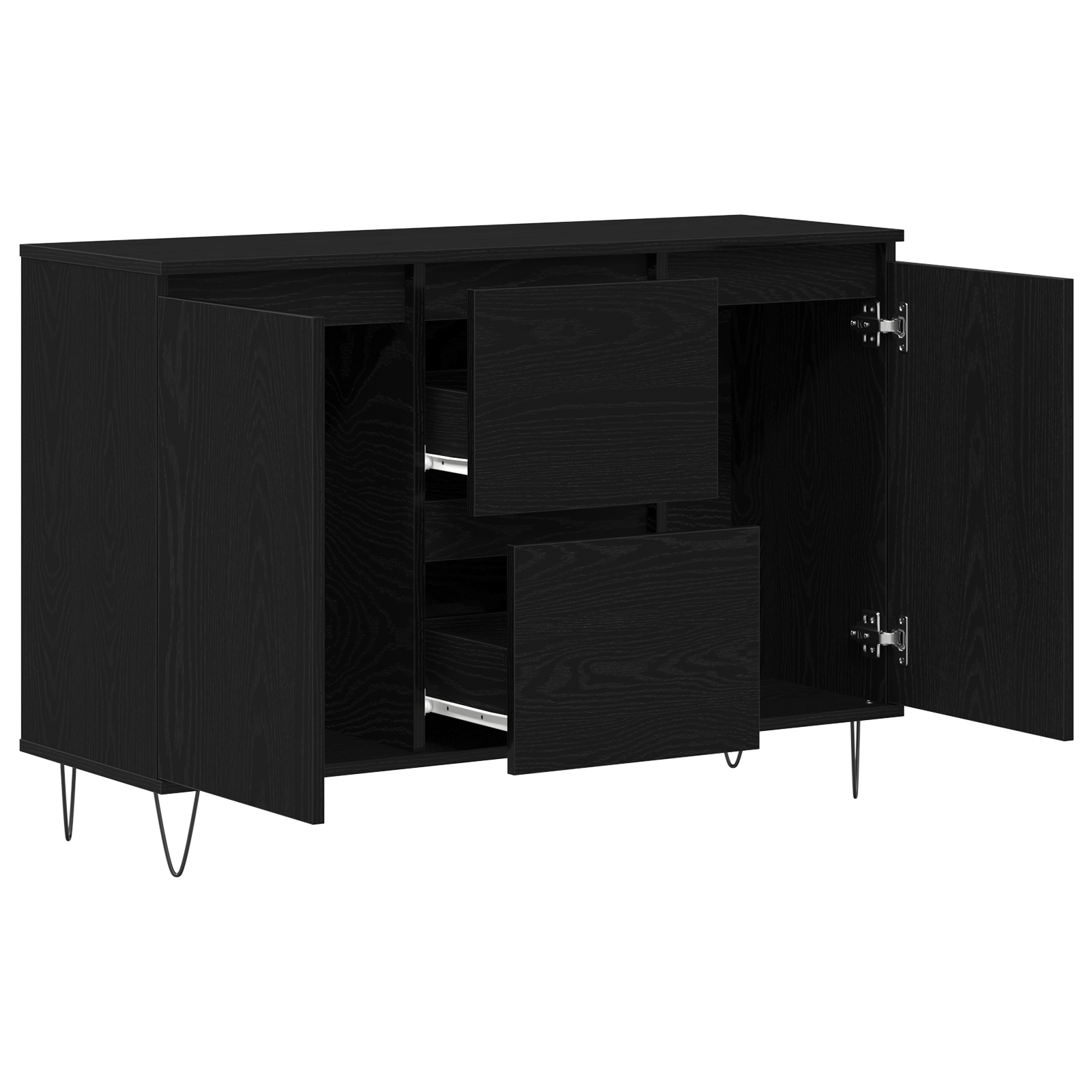 Dulap, stejar negru, 101,5x35x70 cm, lemn prelucrat — imaginea 5
