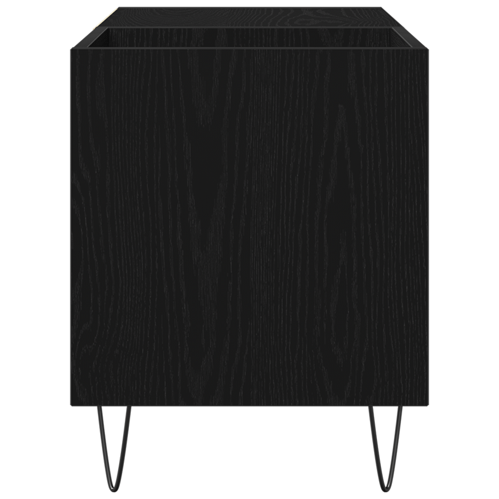 Dulap pentru discuri, stejar negru 84,5x38x48 cm lemn prelucrat — imaginea 7