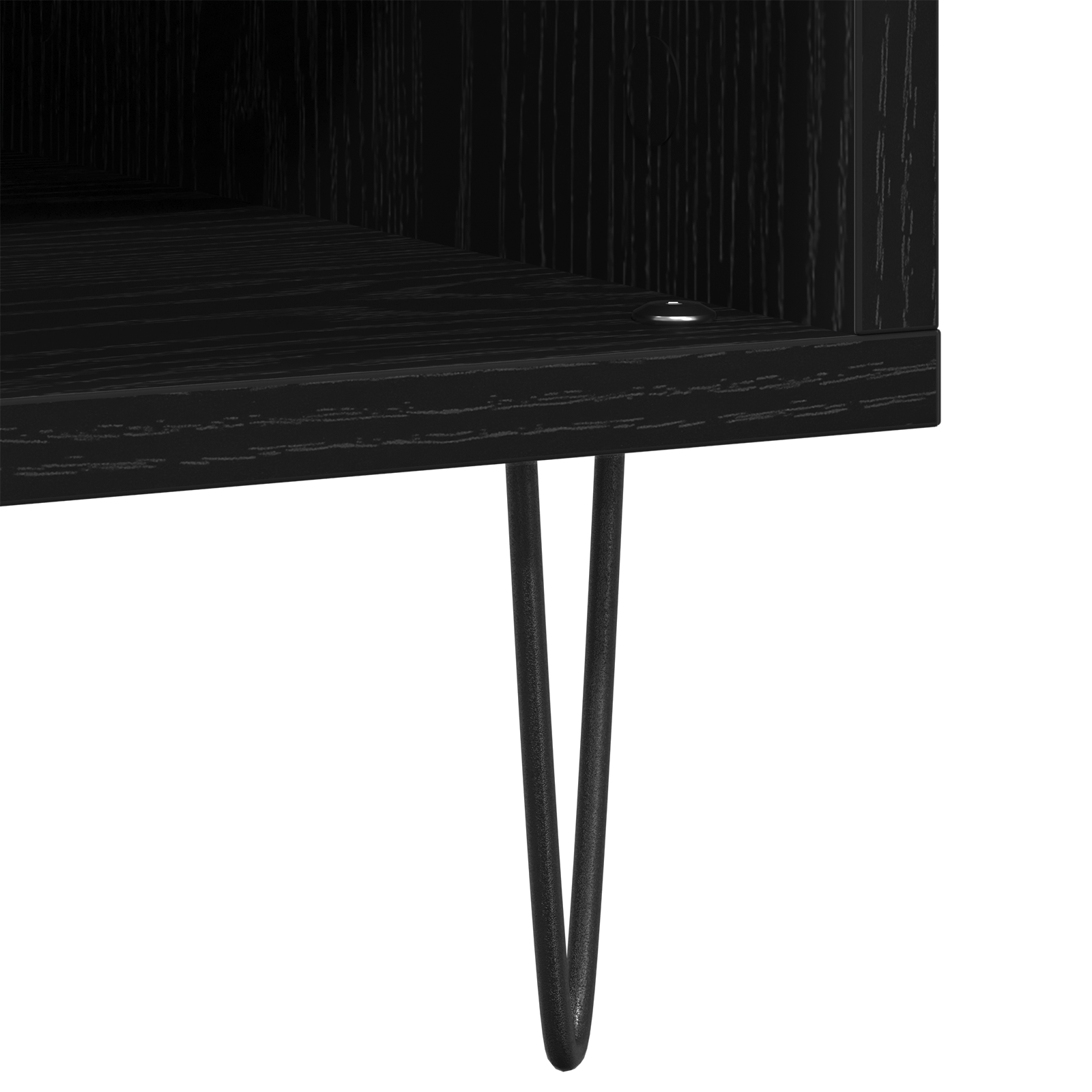 Dulap pentru discuri, stejar negru 84,5x38x48 cm lemn prelucrat — imaginea 8