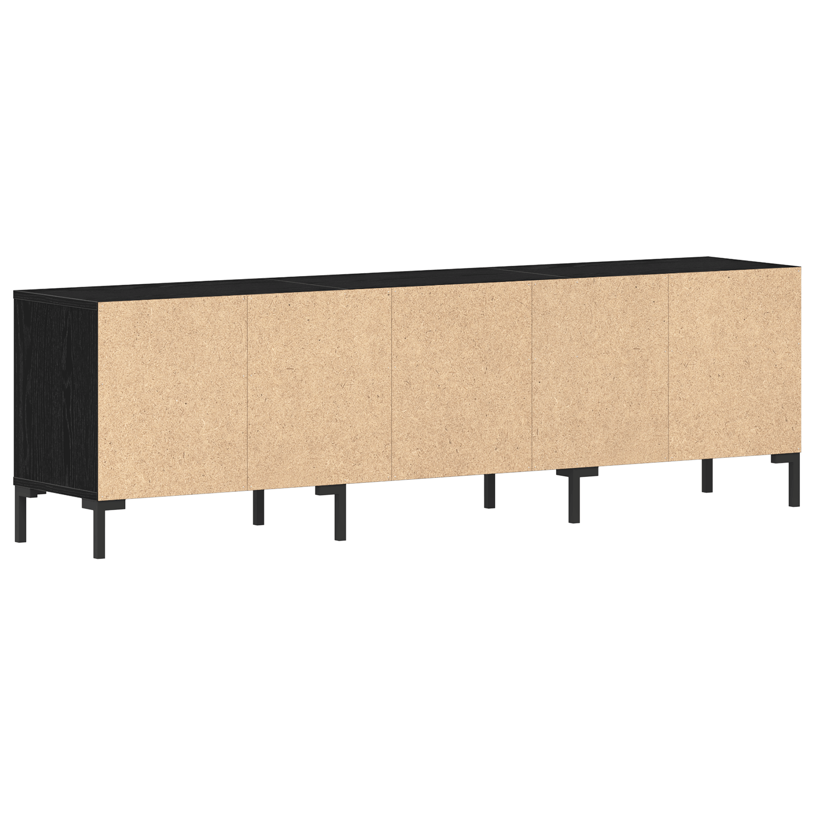 Dulap TV, stejar negru, 150x30x44,5 cm, lemn prelucrat — imaginea 6