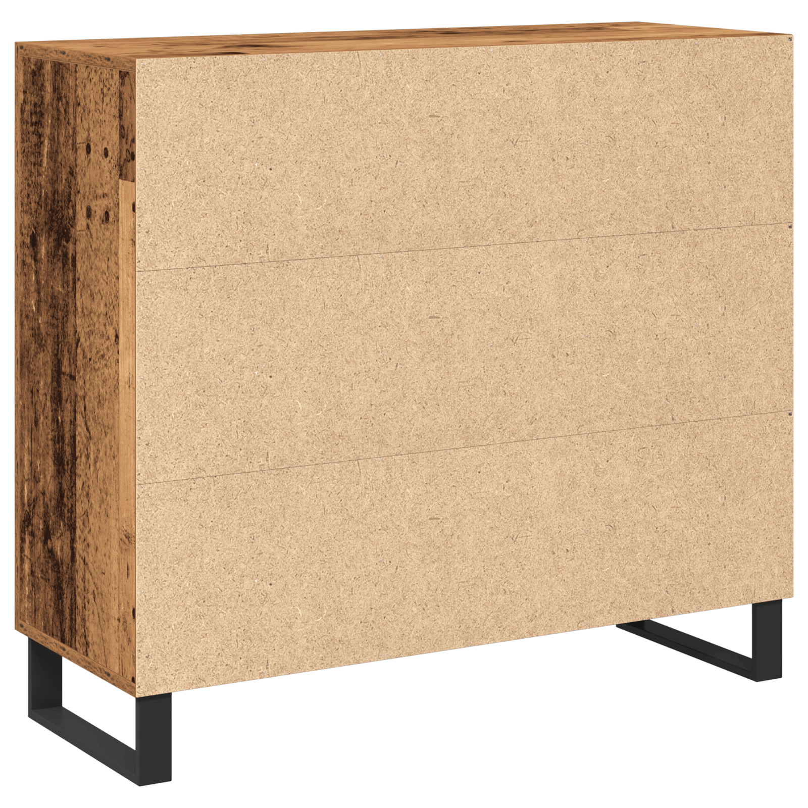 Dulap cu 3 usi, lemn vechi, 90x34x80 cm, lemn prelucrat — imaginea 8