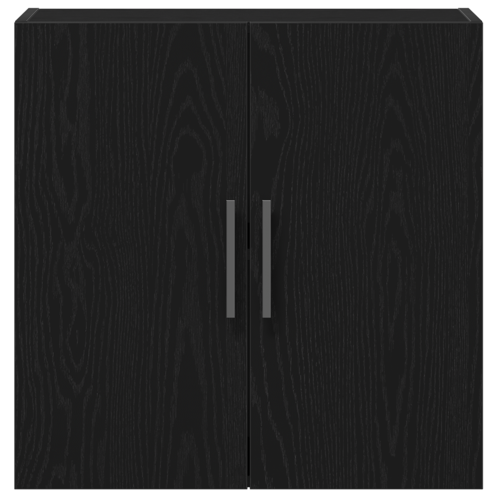 Dulap de perete Negru Stejar 60x31x60 cm Lemn prelucrat — imaginea 6