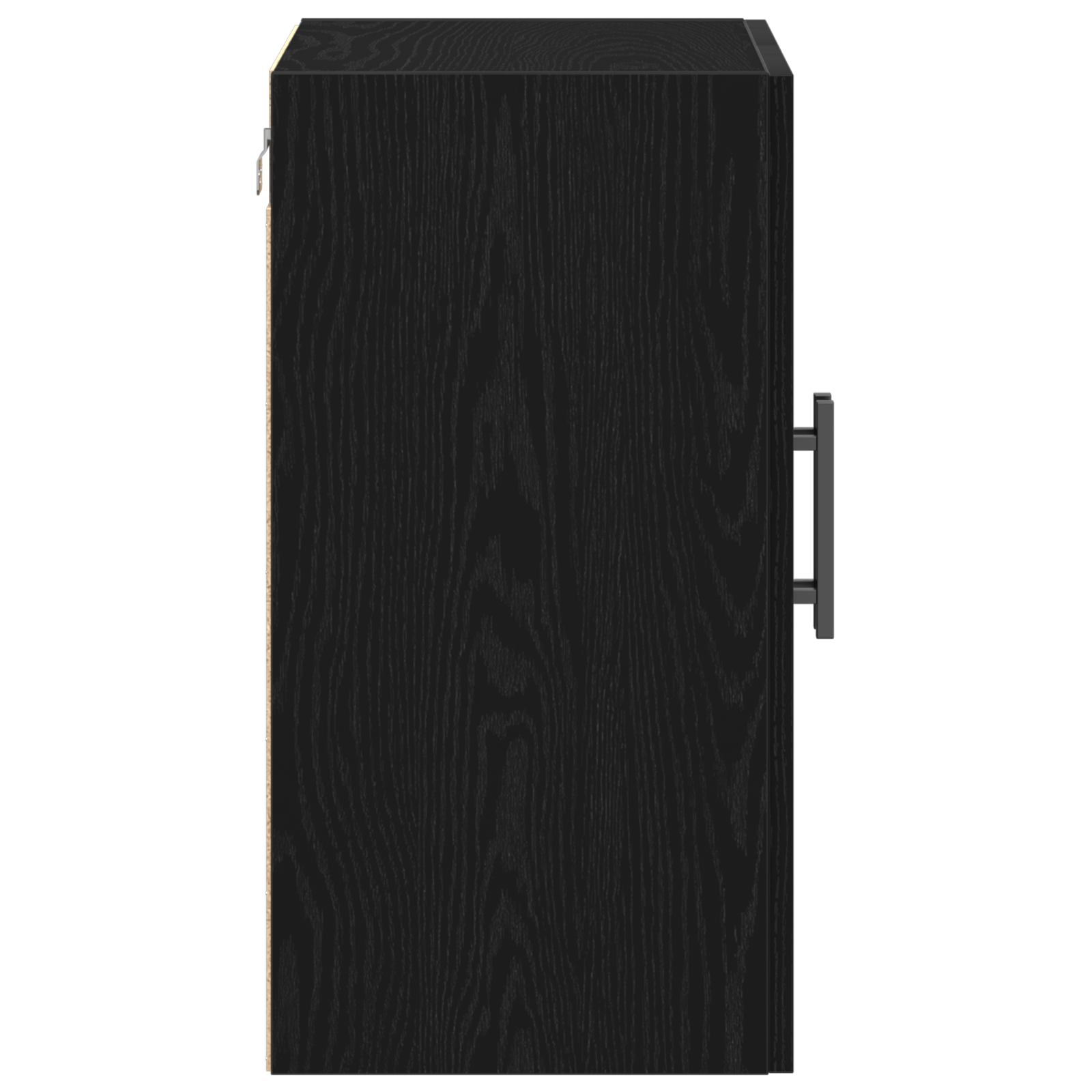 Dulap de perete Negru Stejar 60x31x60 cm Lemn prelucrat — imaginea 7