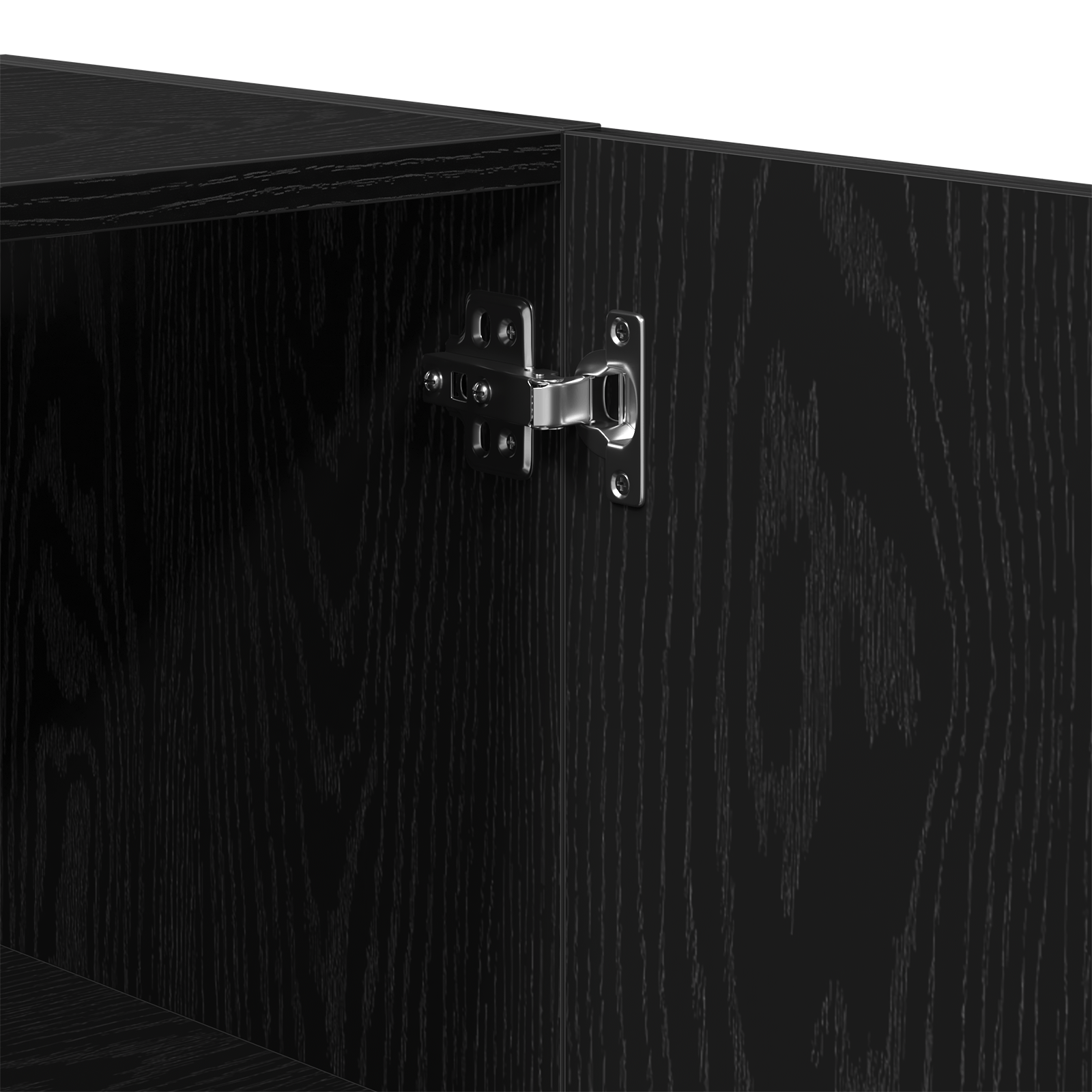 Dulap de perete Negru Stejar 60x31x60 cm Lemn prelucrat — imaginea 9