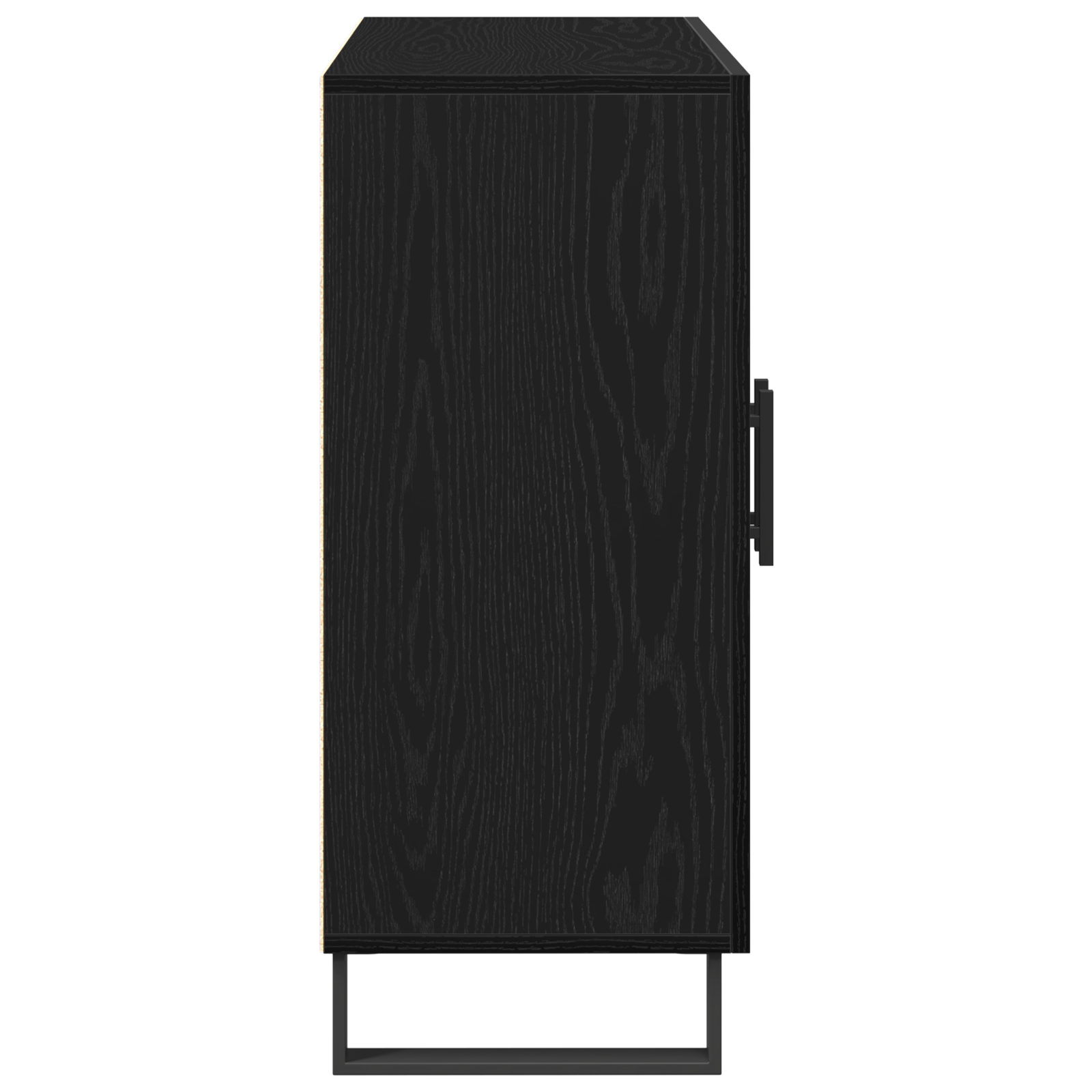 Dulap cu 3 usi, stejar negru, 90x34x80 cm, lemn prelucrat — imaginea 7