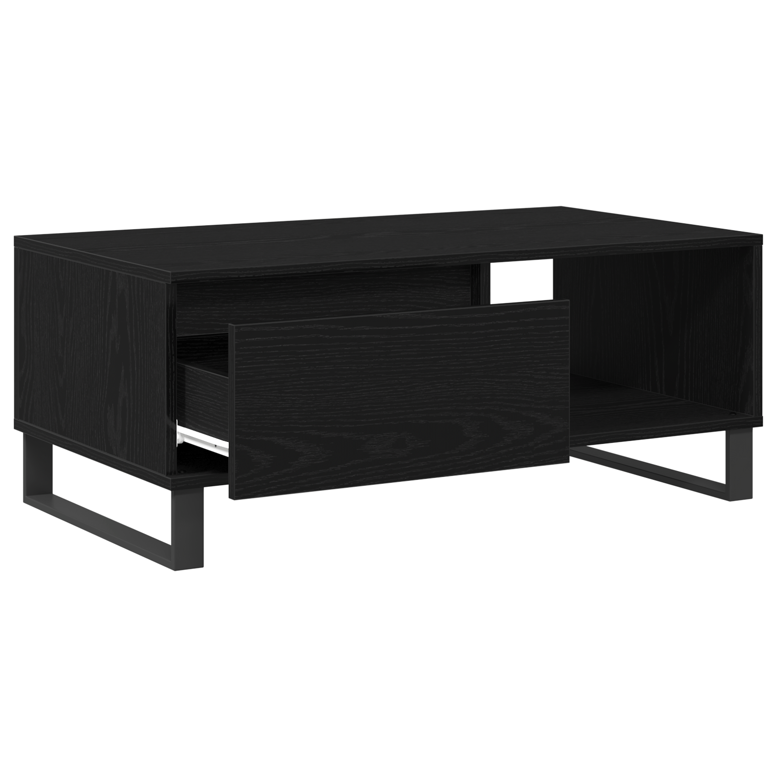 Masuta de cafea, stejar negru, 90x50x36,5 cm, lemn prelucrat — imaginea 5
