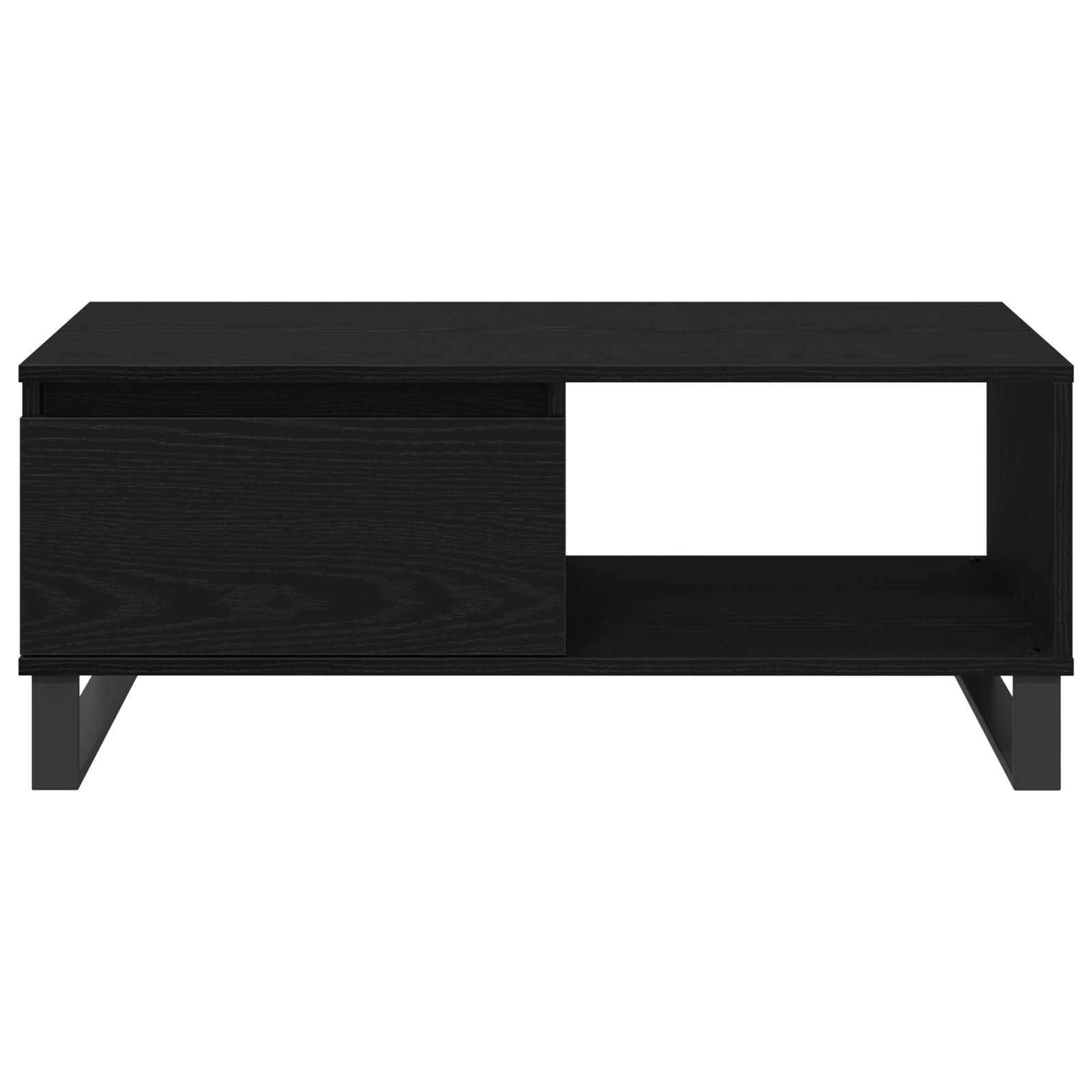 Masuta de cafea, stejar negru, 90x50x36,5 cm, lemn prelucrat — imaginea 7