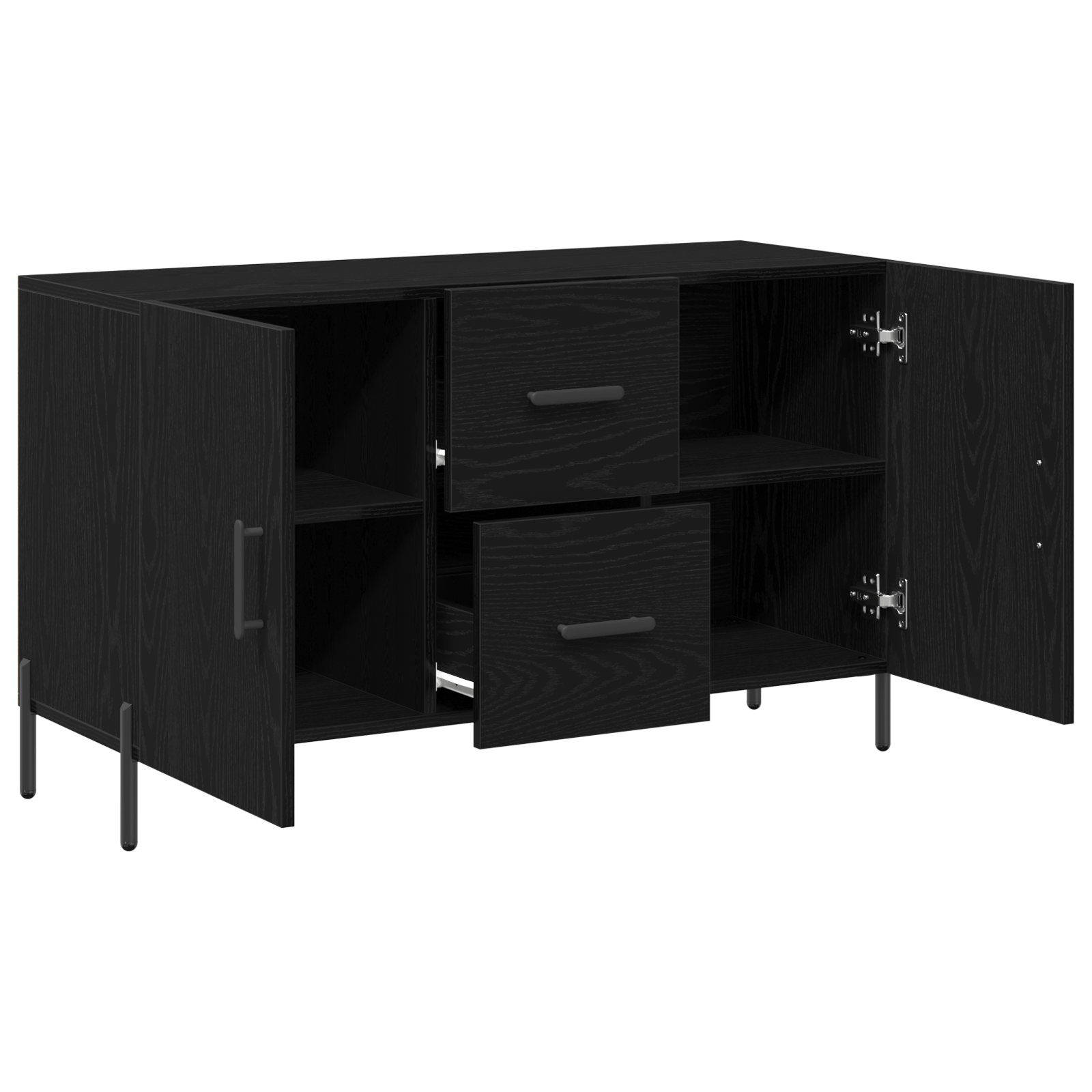 Dulap, stejar negru, 100x36x60 cm, lemn prelucrat — imaginea 5