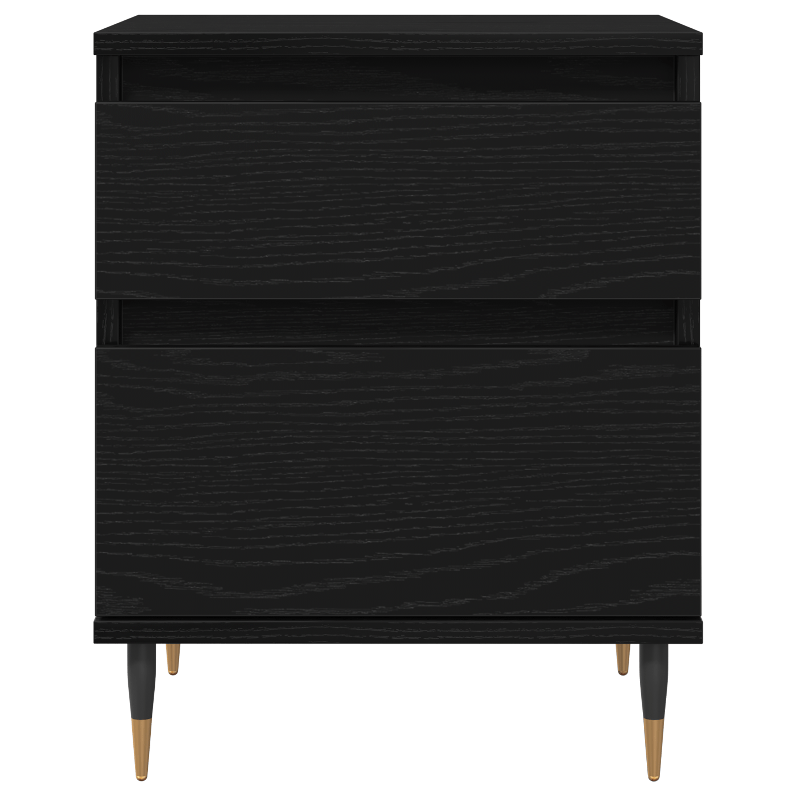 Noptiera, stejar negru, 40x35x50 cm, lemn prelucrat — imaginea 6