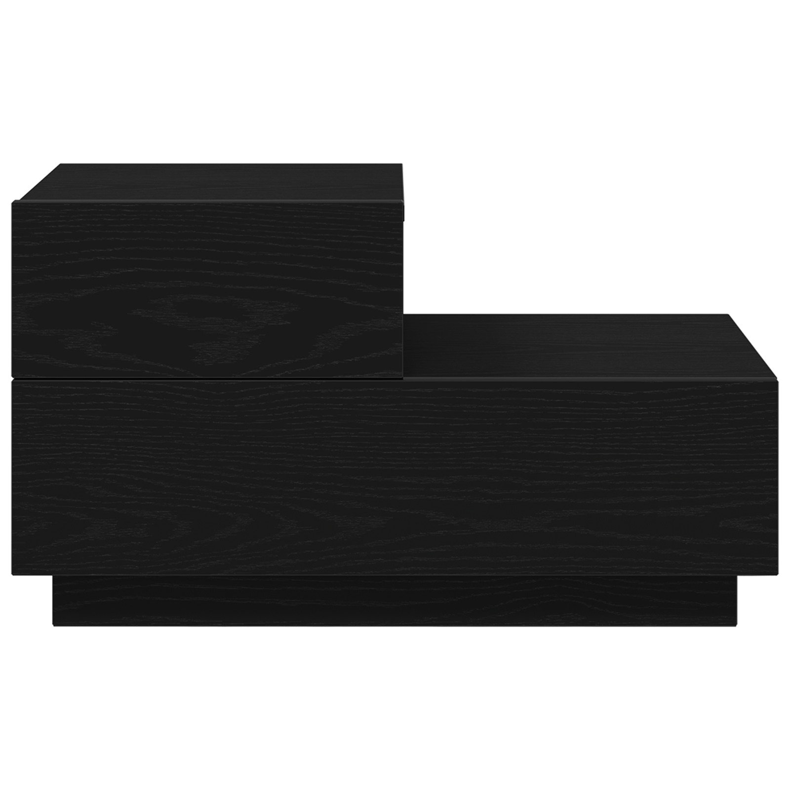 Noptiera cu LED-uri, stejar negru, 100x36x49 cm — imaginea 6