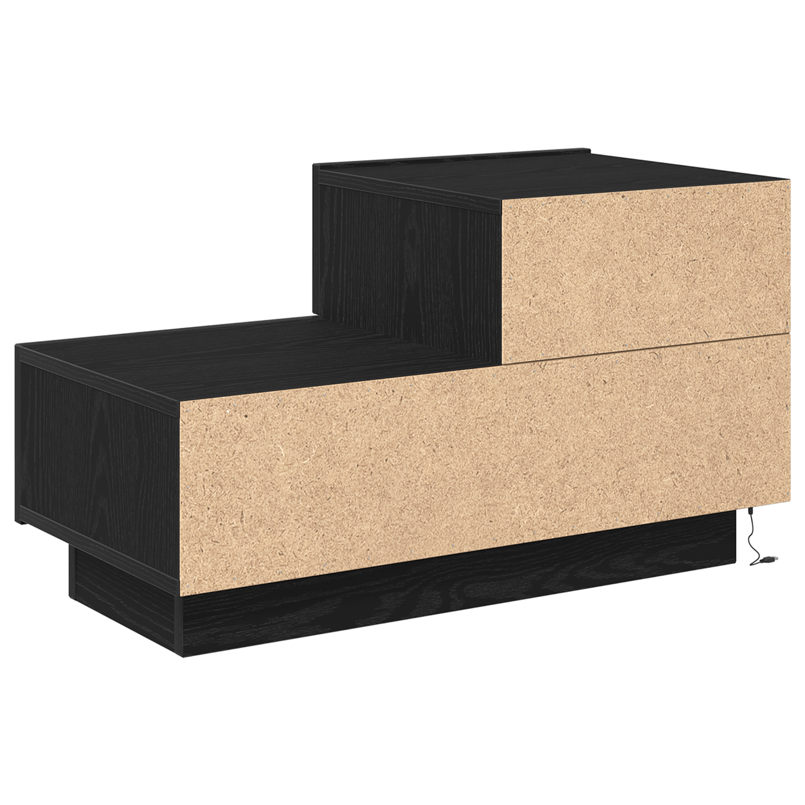 Noptiera cu LED-uri, stejar negru, 100x36x49 cm — imaginea 8