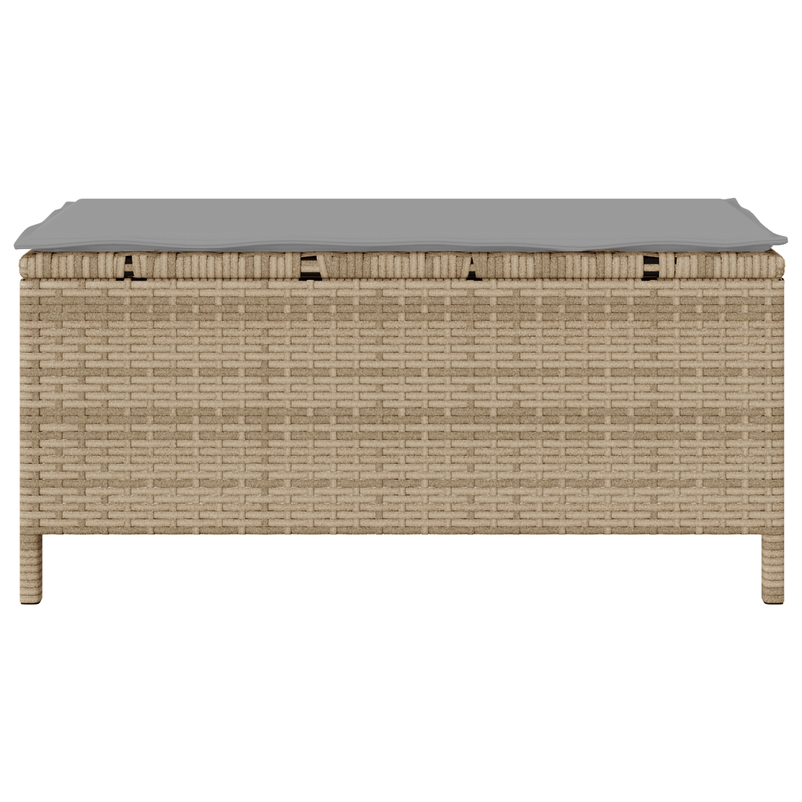 Set mobilier gradina, 3 piese, perne bej, poliratan & acacia — imaginea 8