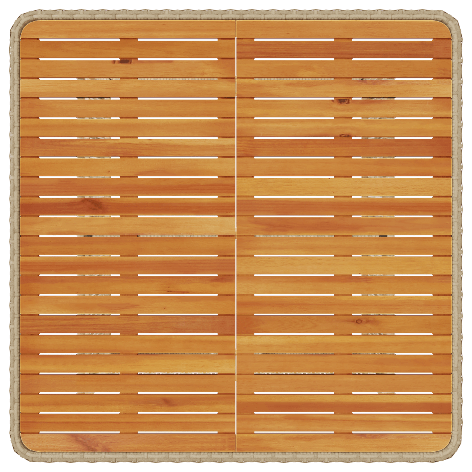 Set mobilier gradina, 3 piese, perne bej, poliratan & acacia — imaginea 9