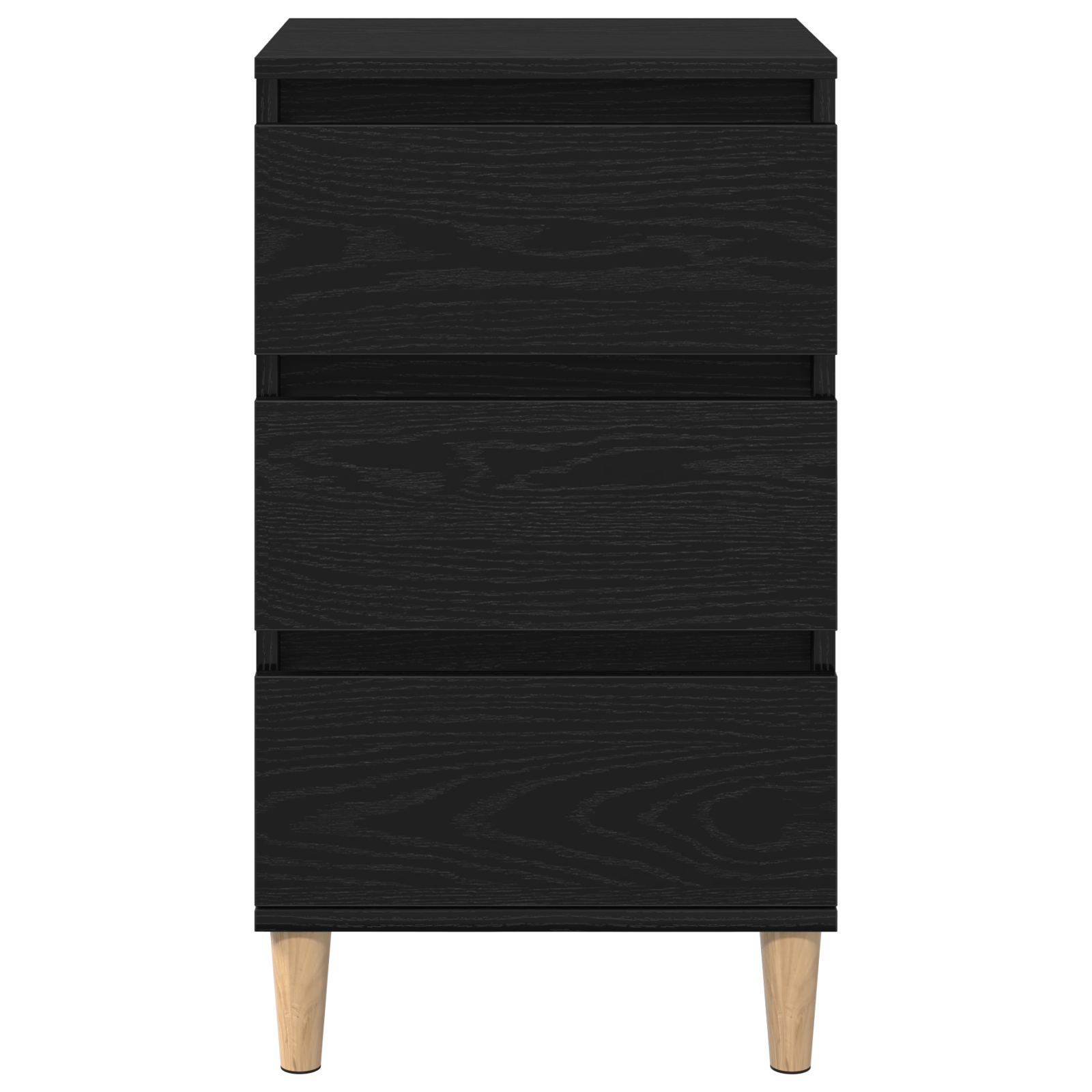 Noptiera, stejar negru, 40x35x70 cm, lemn prelucrat — imaginea 6