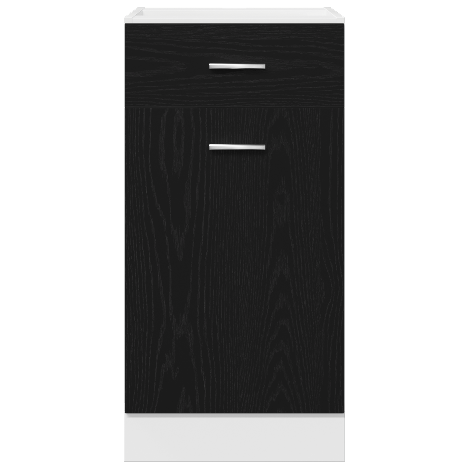 Dulap cu Sertar Inferior - Stejar Negru, 40x46x81.5 cm, Fabricat din Lemn Prelucrat — imaginea 7