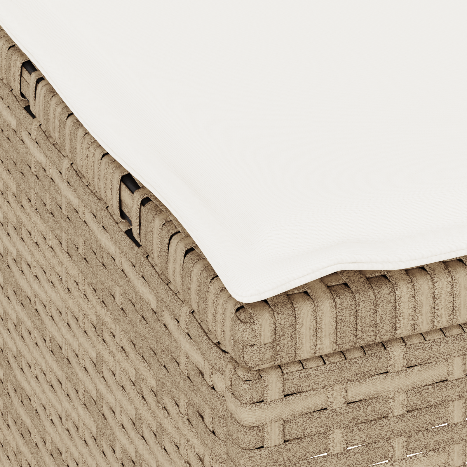 Set mobilier gradina, 4 piese, perne bej, poliratan & acacia — imaginea 10