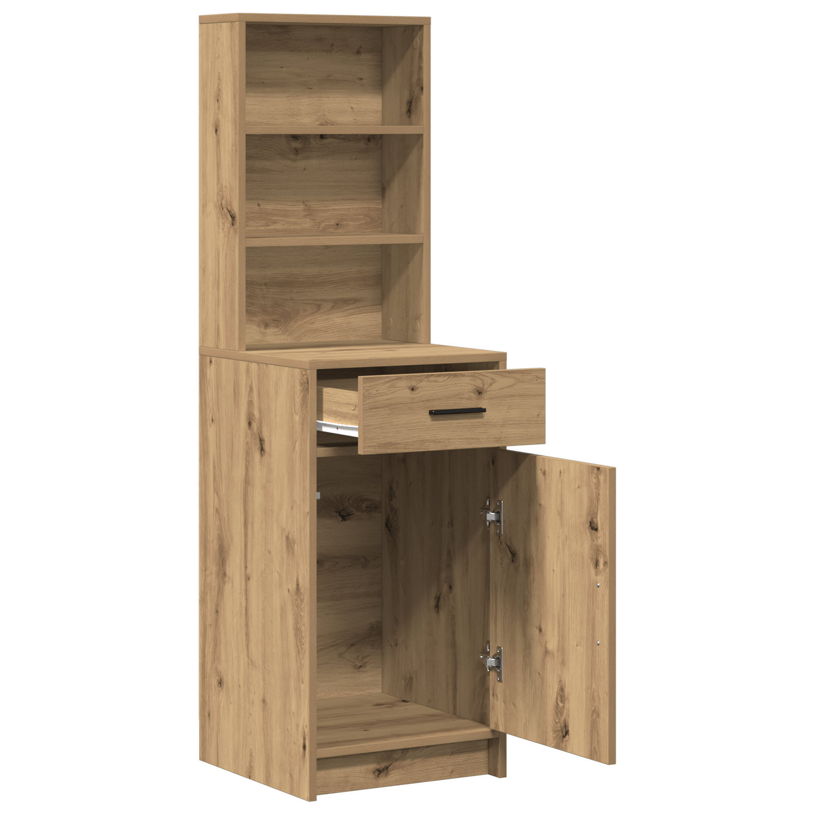 Dulap inalt, stejar artizanal, 40x41x135 cm, lemn prelucrat — imaginea 5
