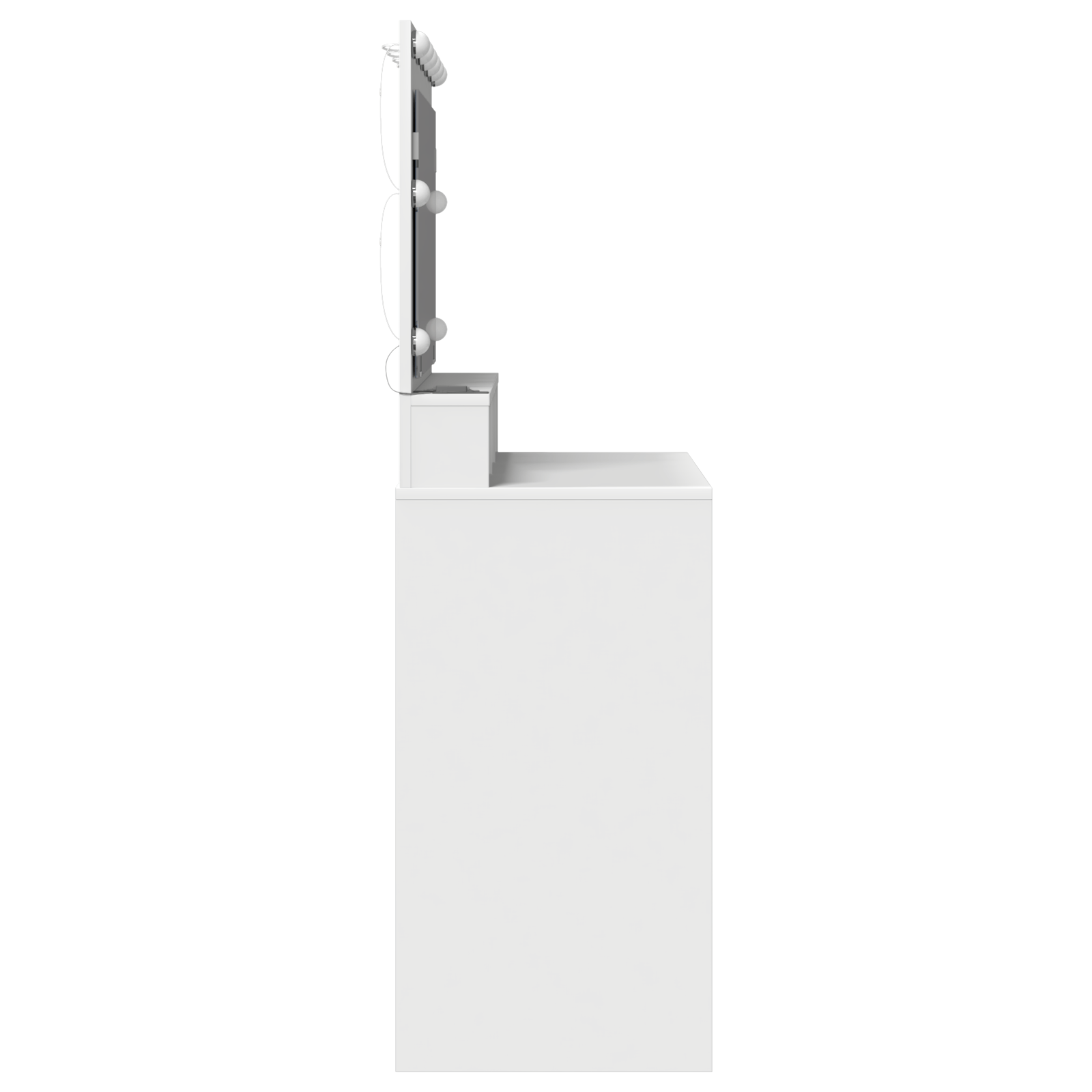 Masa de toaleta cu lumini LED, alb, 100x41x135 cm — imaginea 5