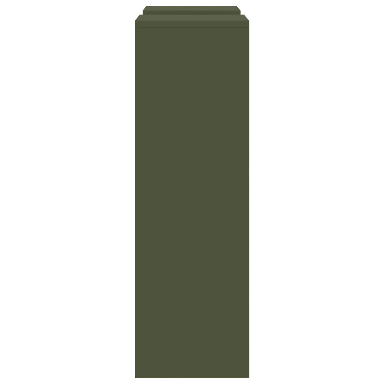 Suporturi plante pilon exterior 2 buc. oliv 24x24x75 cm otel — imaginea 7