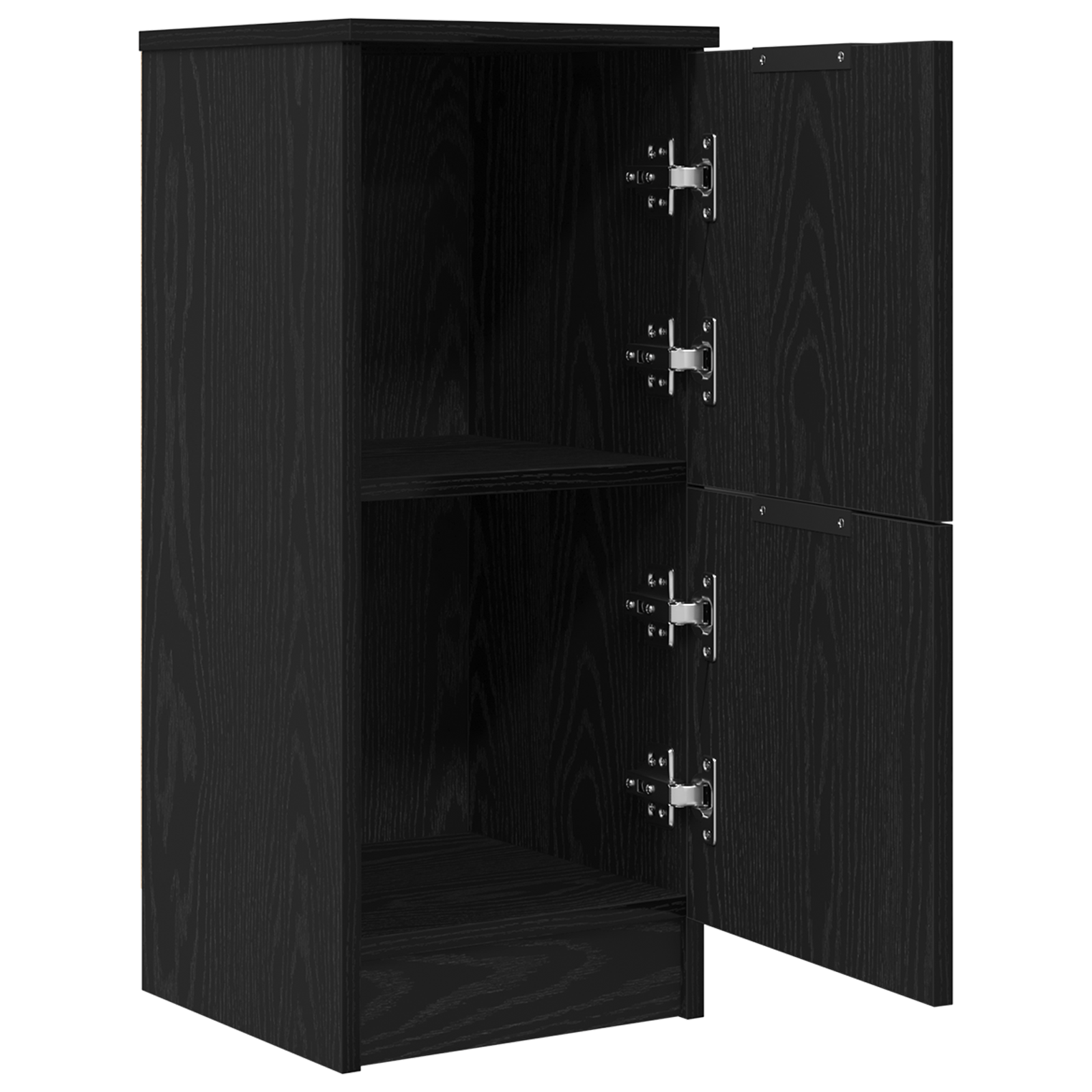 Bufete 2 buc in Stejar Negru, 30x30x70 cm, Fabricat din Lemn Prelucrat — imaginea 5