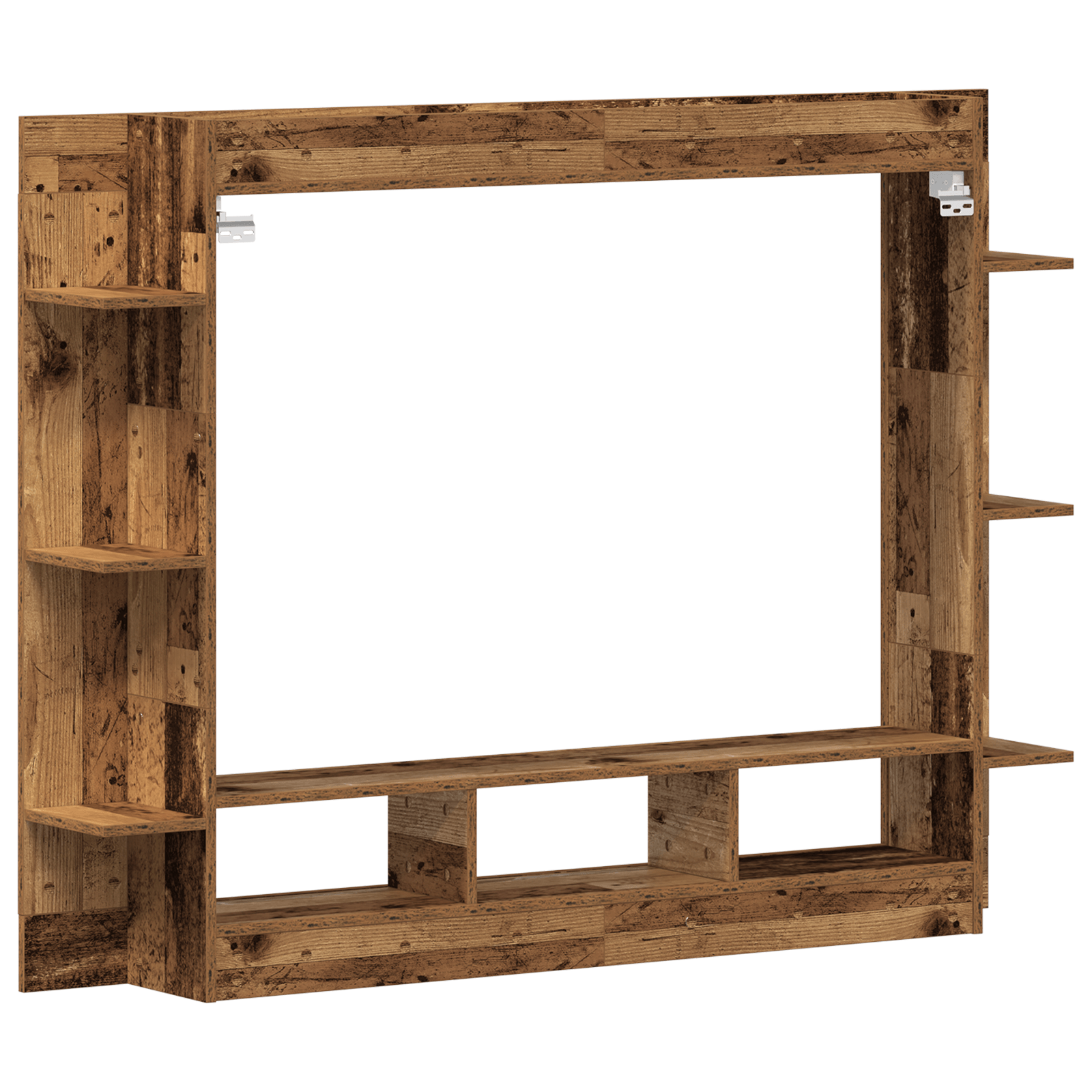 Dulap TV montat pe perete, lemn vechi, 152x22x113 cm — imaginea 7
