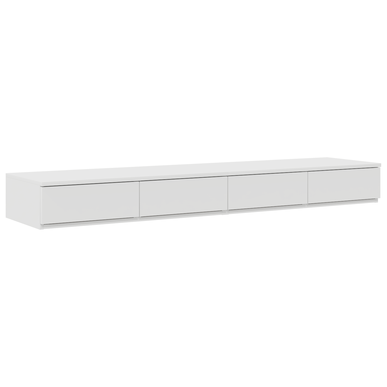 Sertar pentru pat Alb 135x36,5x16,5 cm din lemn compozit — imaginea 2