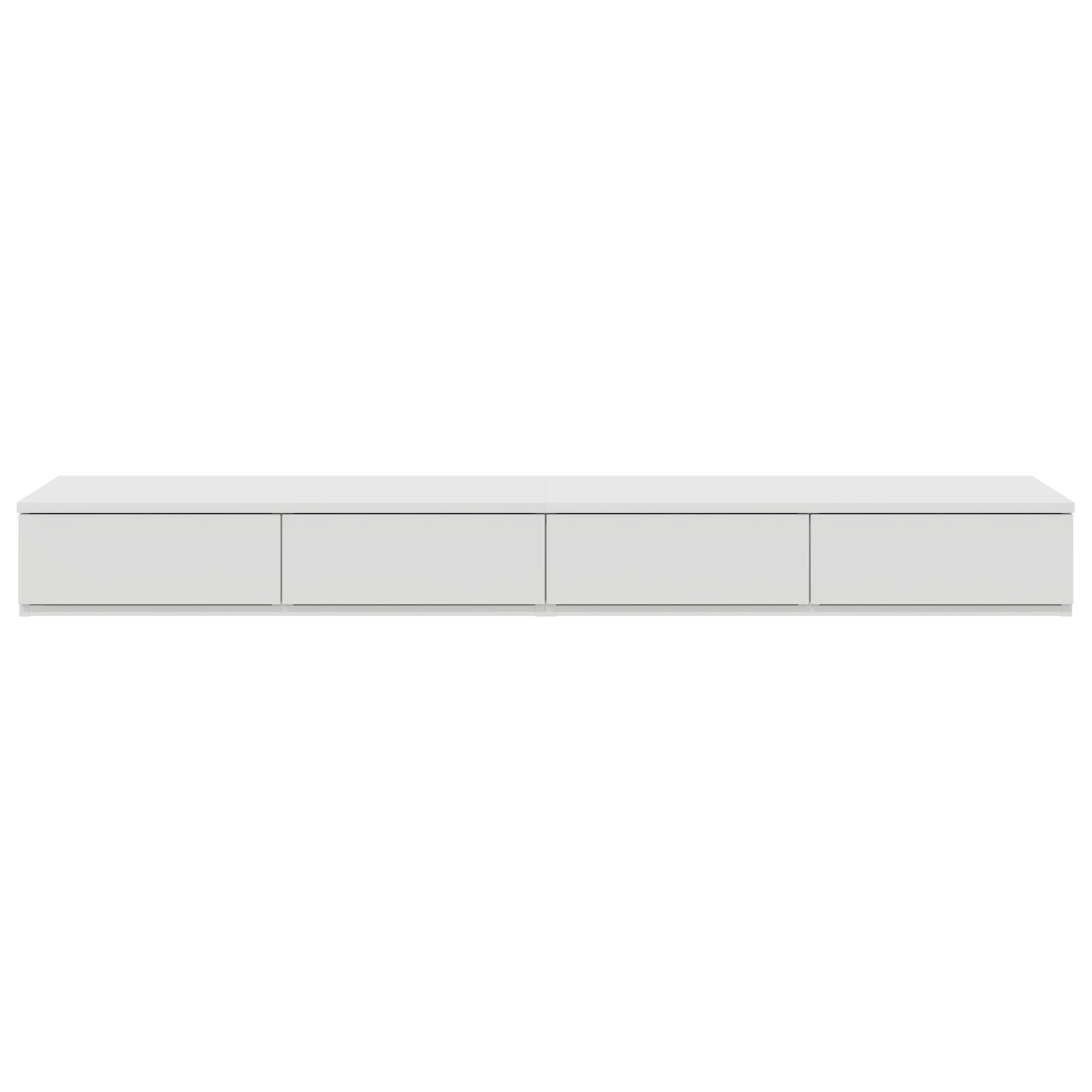 Sertar pentru pat Alb 135x36,5x16,5 cm din lemn compozit — imaginea 6