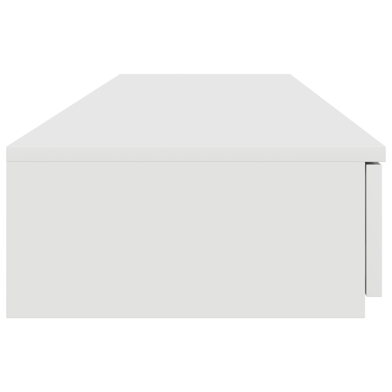 Sertar pentru pat Alb 135x36,5x16,5 cm din lemn compozit — imaginea 7