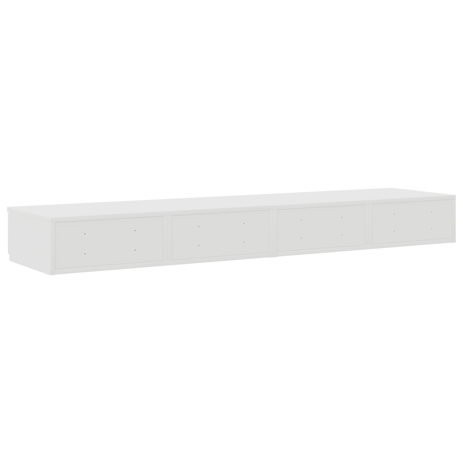 Sertar pentru pat Alb 135x36,5x16,5 cm din lemn compozit — imaginea 8