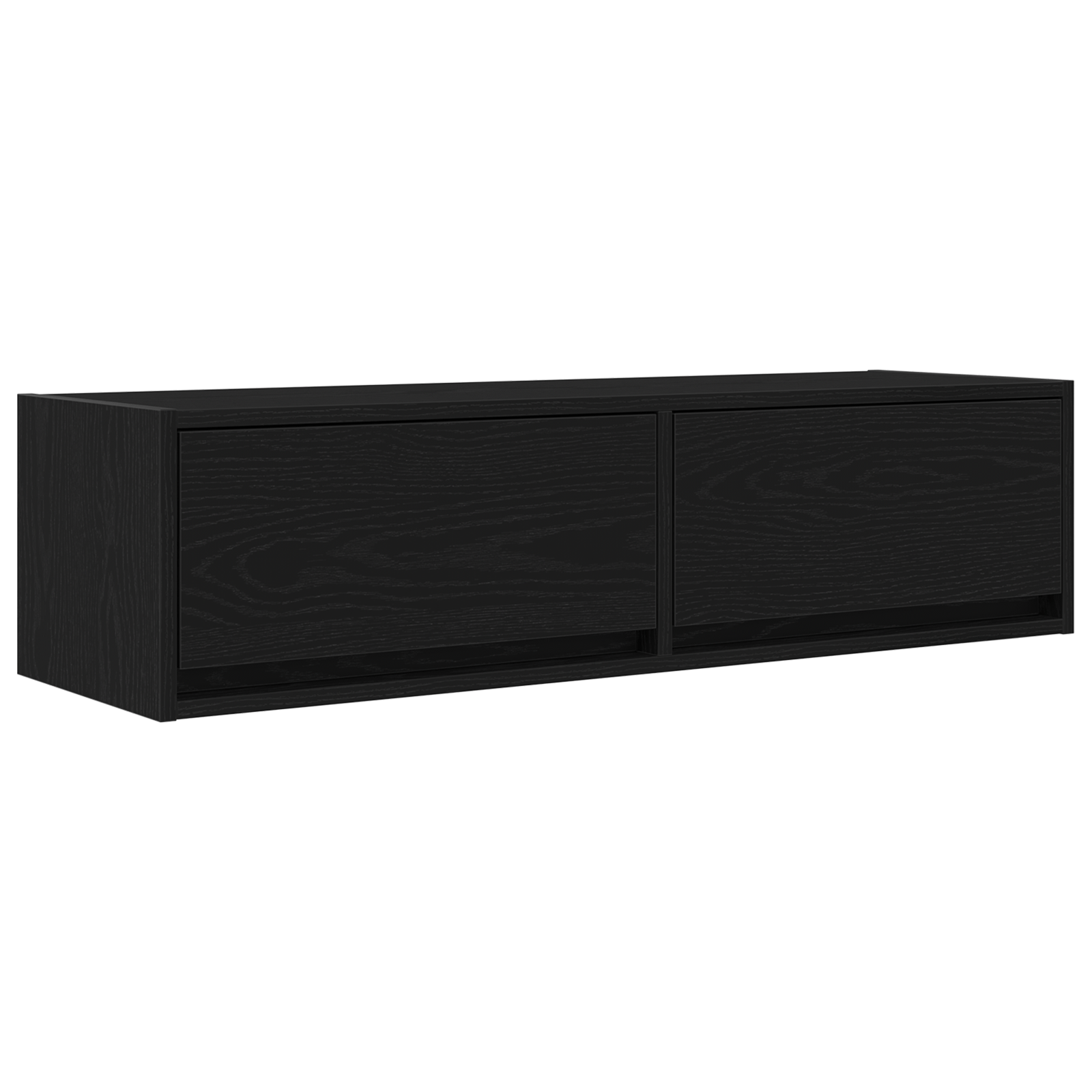Dulap TV, stejar negru, 100x31x25,5 cm, lemn prelucrat — imaginea 2