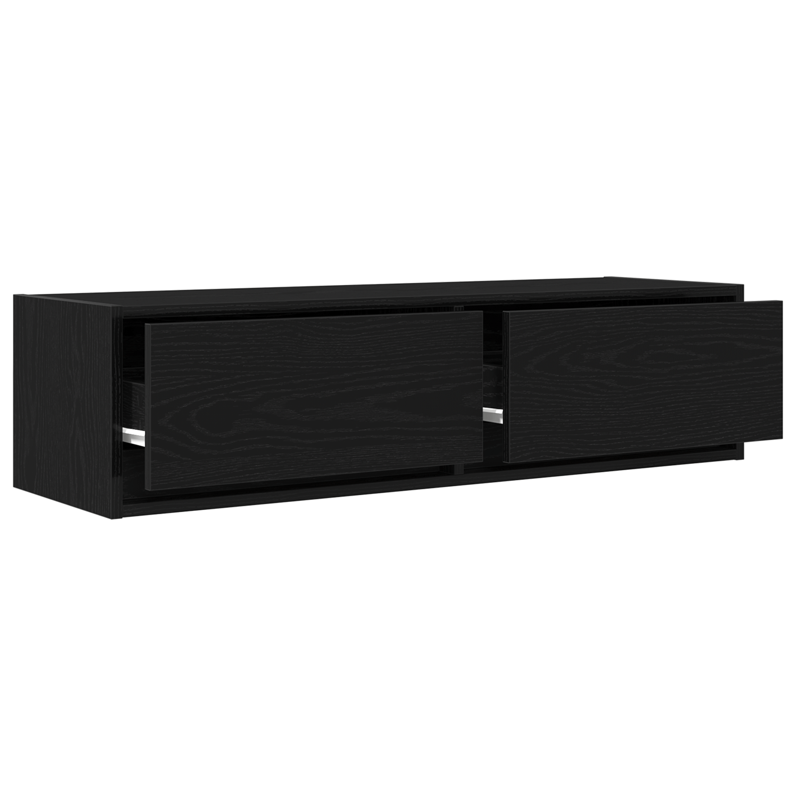 Dulap TV, stejar negru, 100x31x25,5 cm, lemn prelucrat — imaginea 5