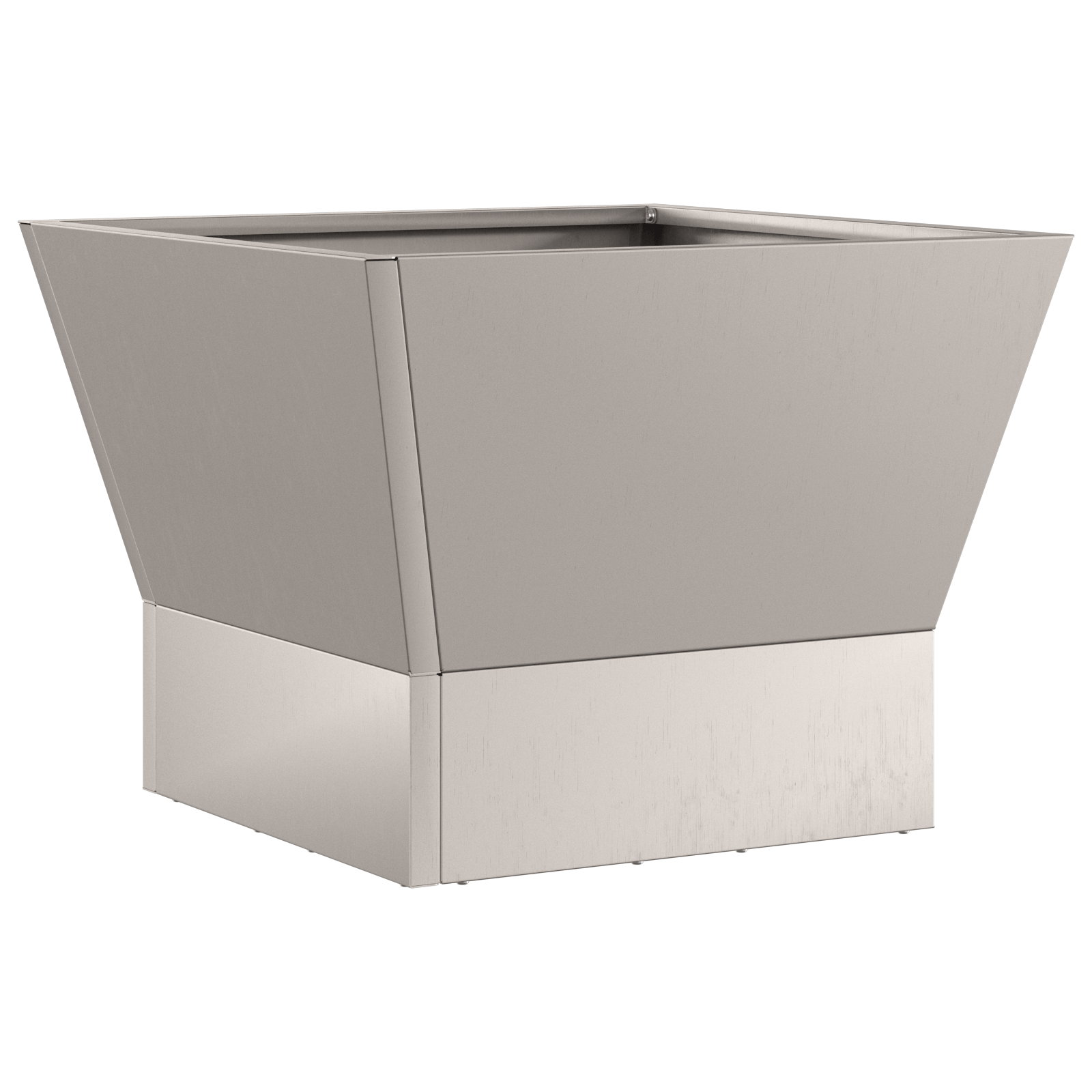 Vatra de foc patrata, 40x40x30 cm, otel corten — imaginea 4