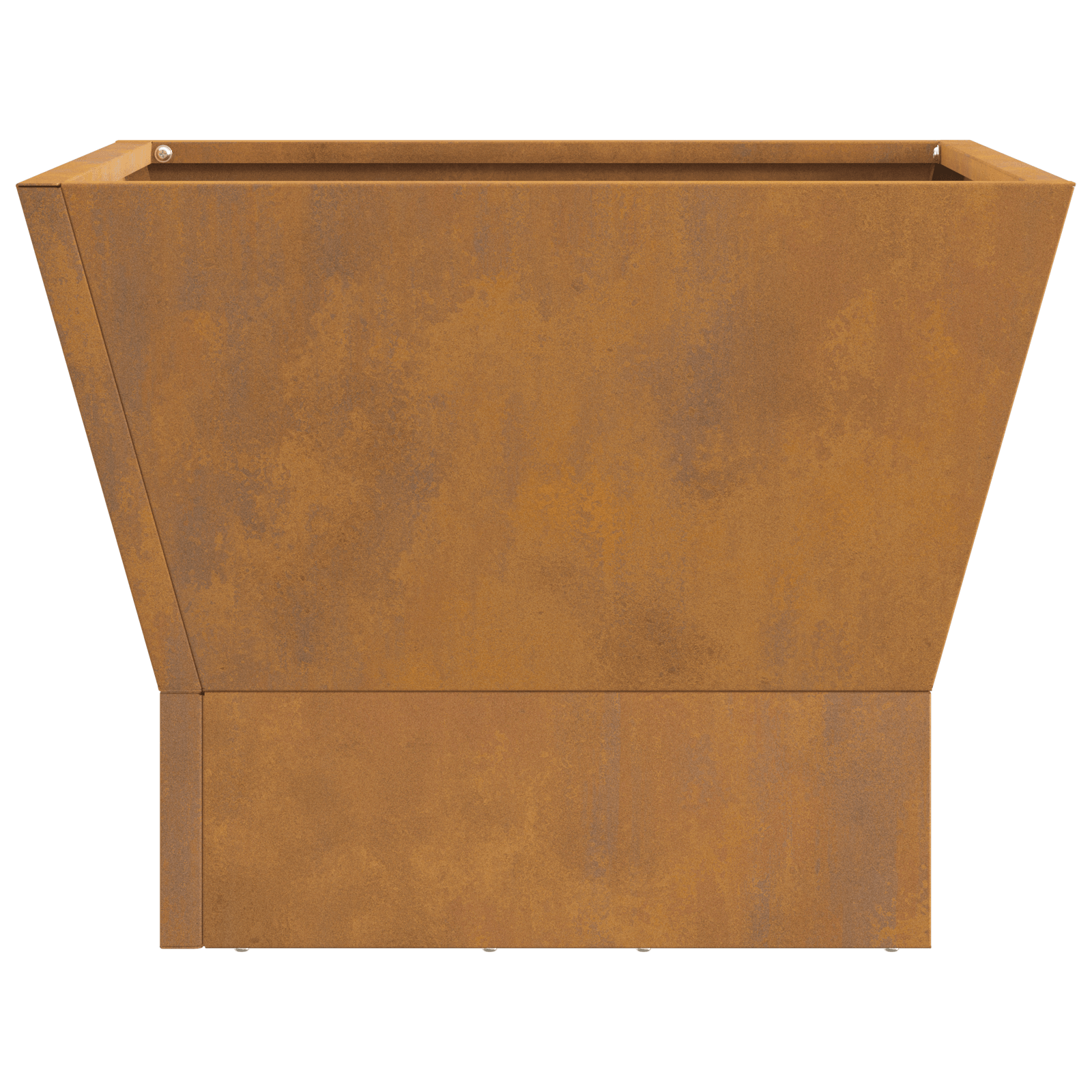 Vatra de foc patrata, 40x40x30 cm, otel corten — imaginea 5