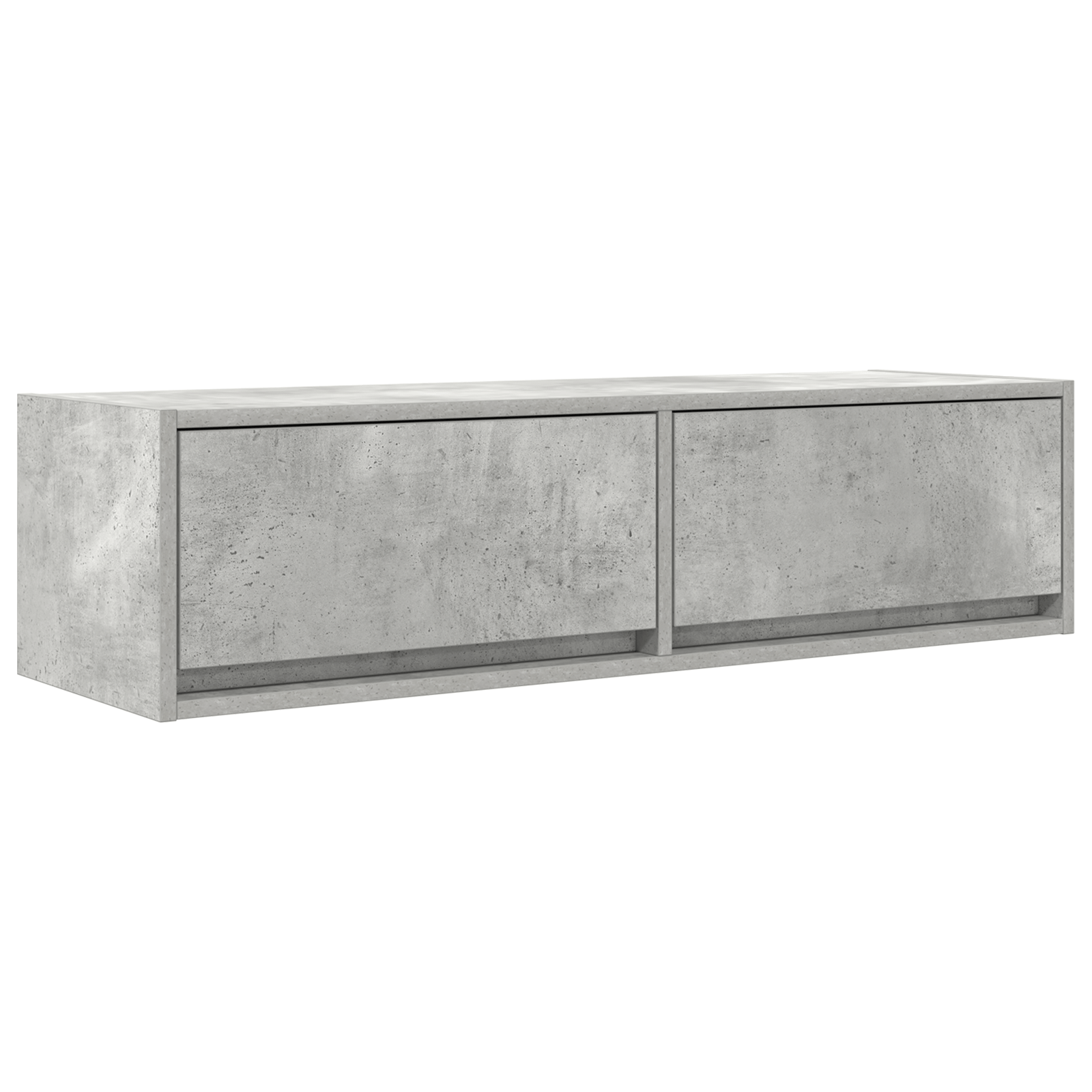 Dulap TV, gri beton, 100x31x25,5 cm, lemn prelucrat — imaginea 2