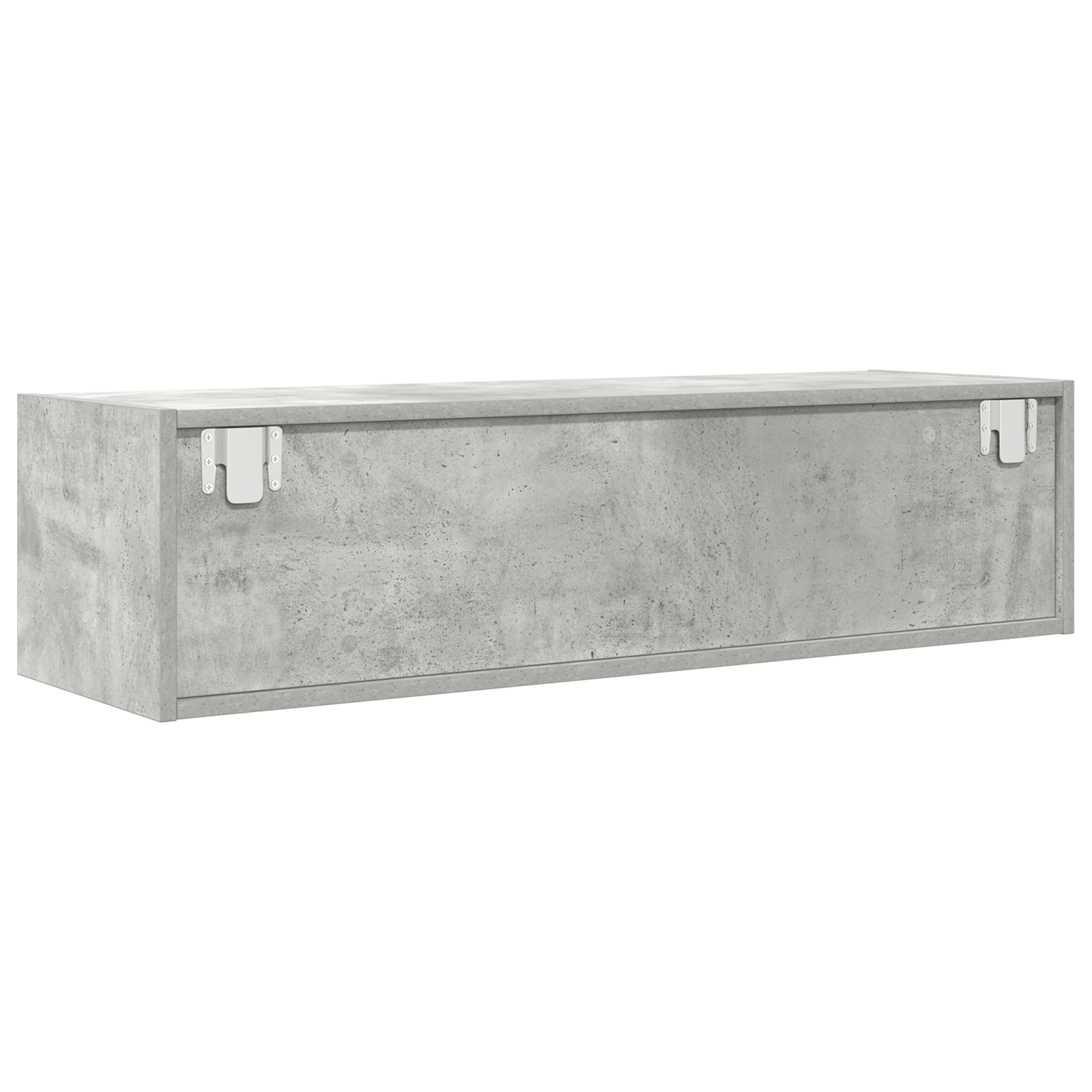 Dulap TV, gri beton, 100x31x25,5 cm, lemn prelucrat — imaginea 6
