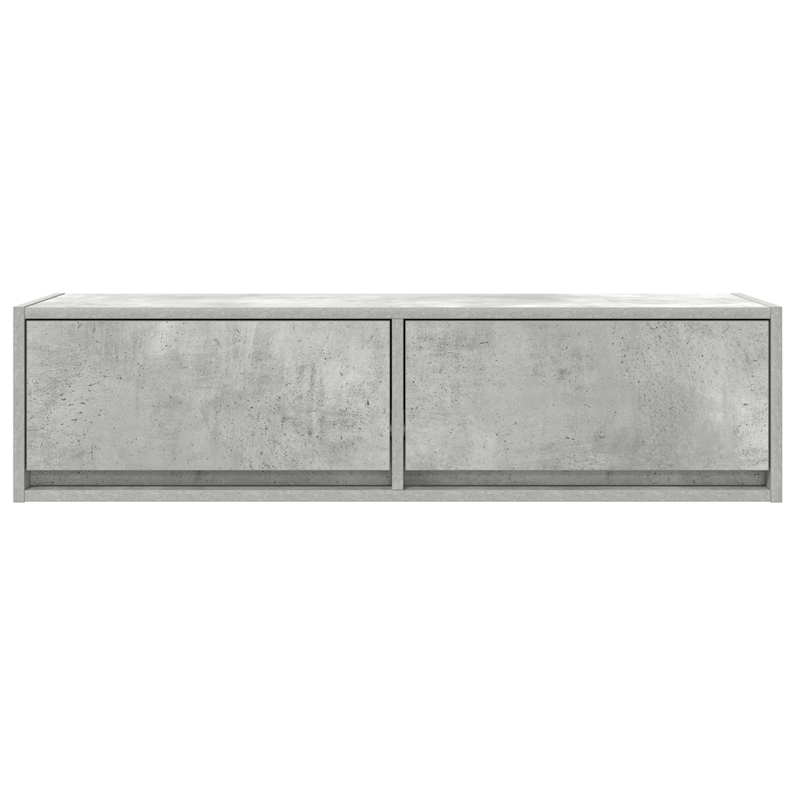 Dulap TV, gri beton, 100x31x25,5 cm, lemn prelucrat — imaginea 7