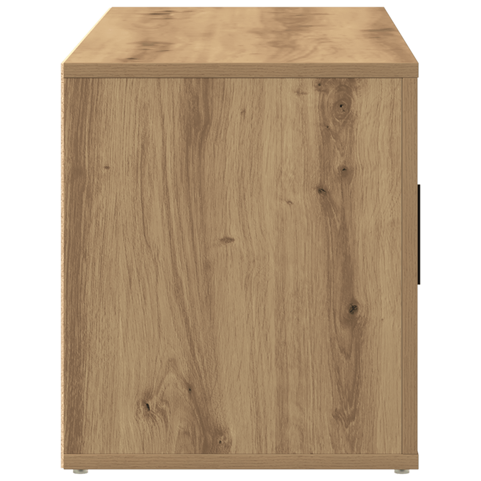 Dulap TV, stejar artizanal, 100x35x40 cm, lemn prelucrat — imaginea 7